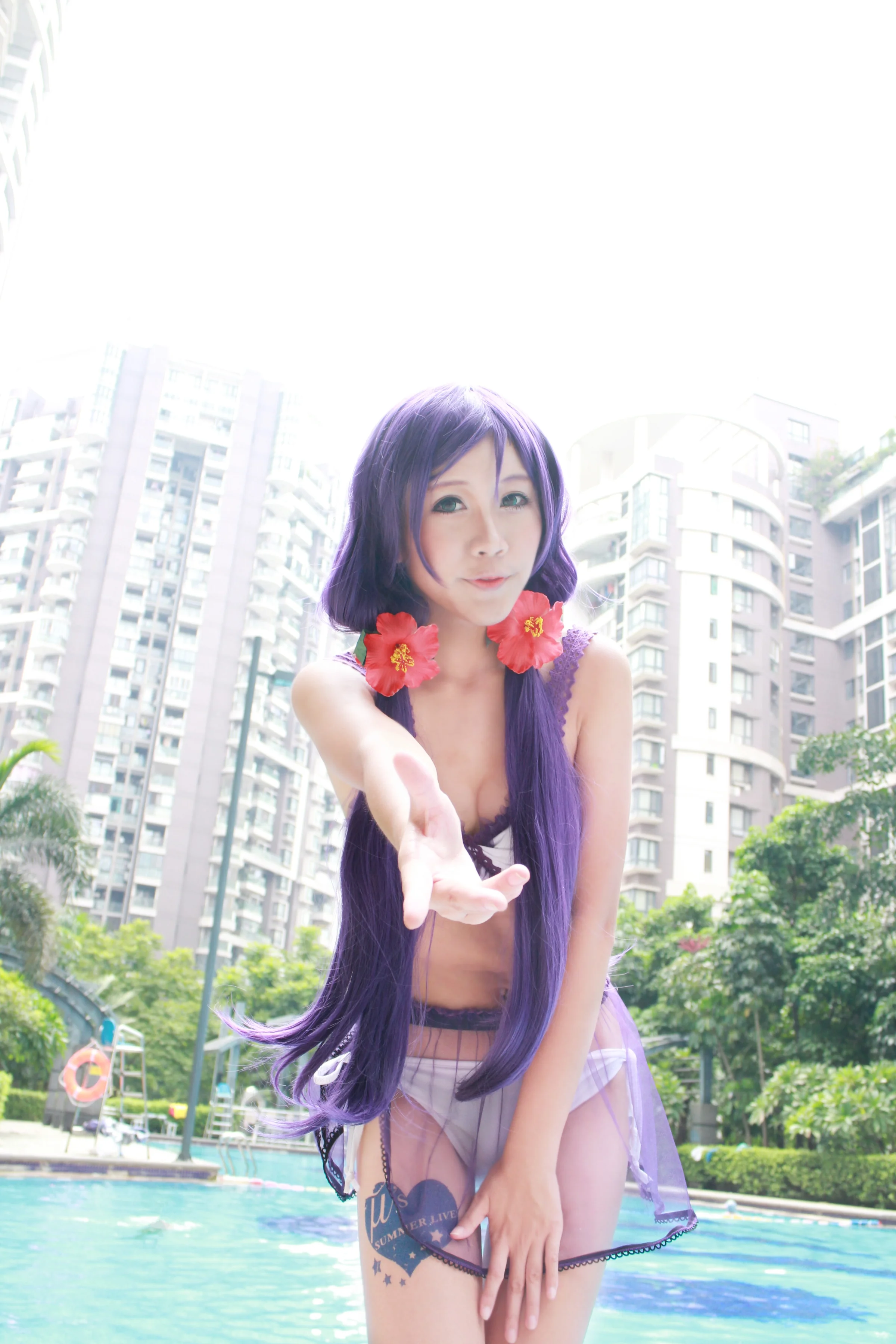 lovelive真夏水着.希妮ver.COS写真