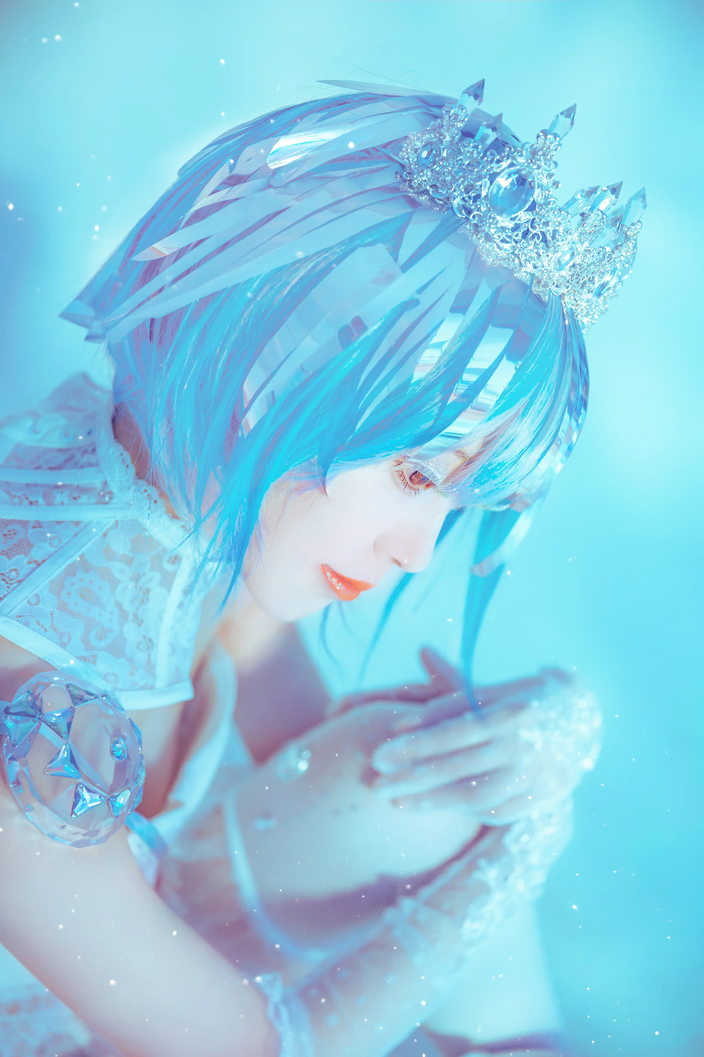 宝石之国·钻石同人婚纱COS写真