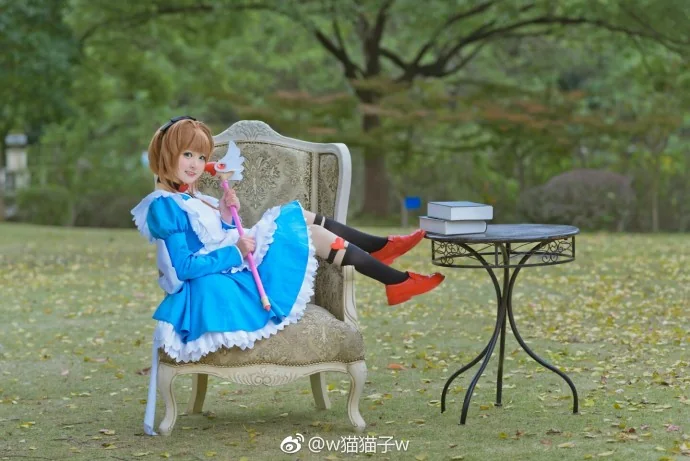 魔卡少女樱小樱爱丽丝COS写真