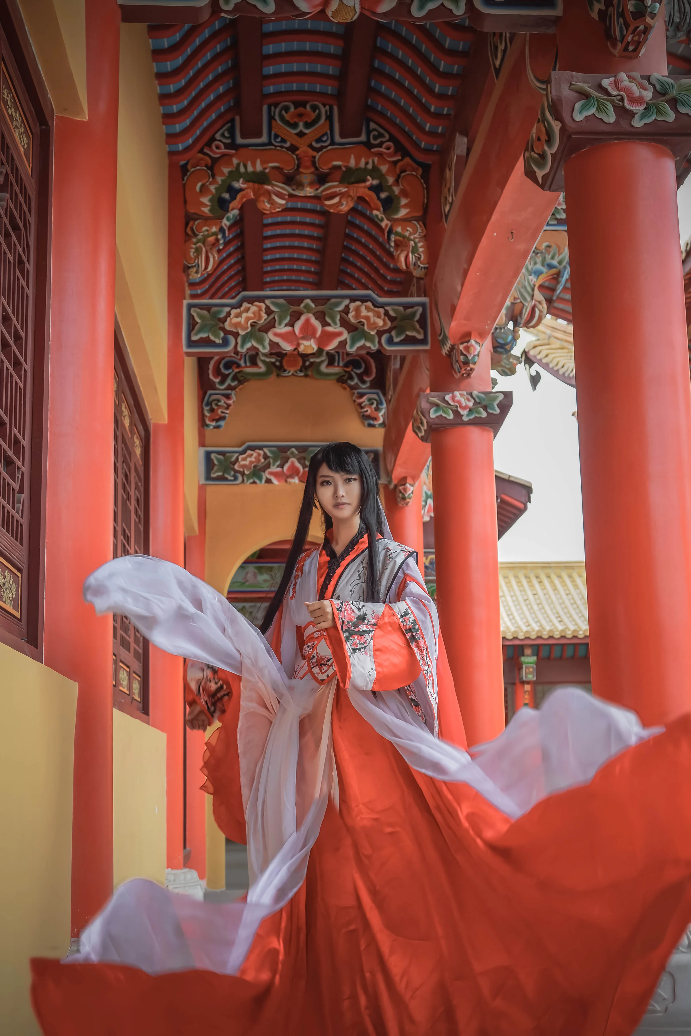 梅花兰花拟人COS写真-溯回