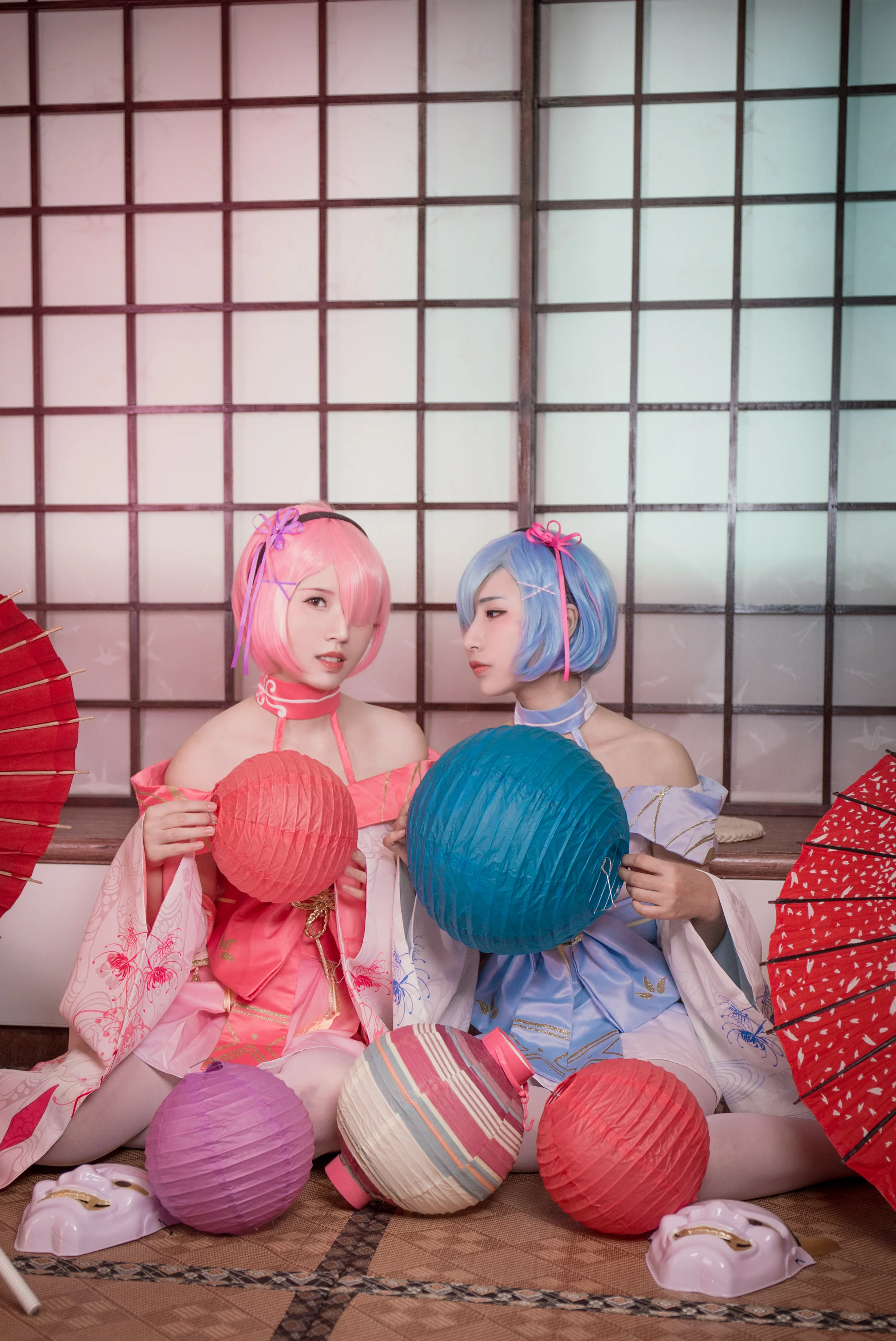 Re:从零开始的异世界生活雷姆COS写真，雷姆最喜欢姐姐了