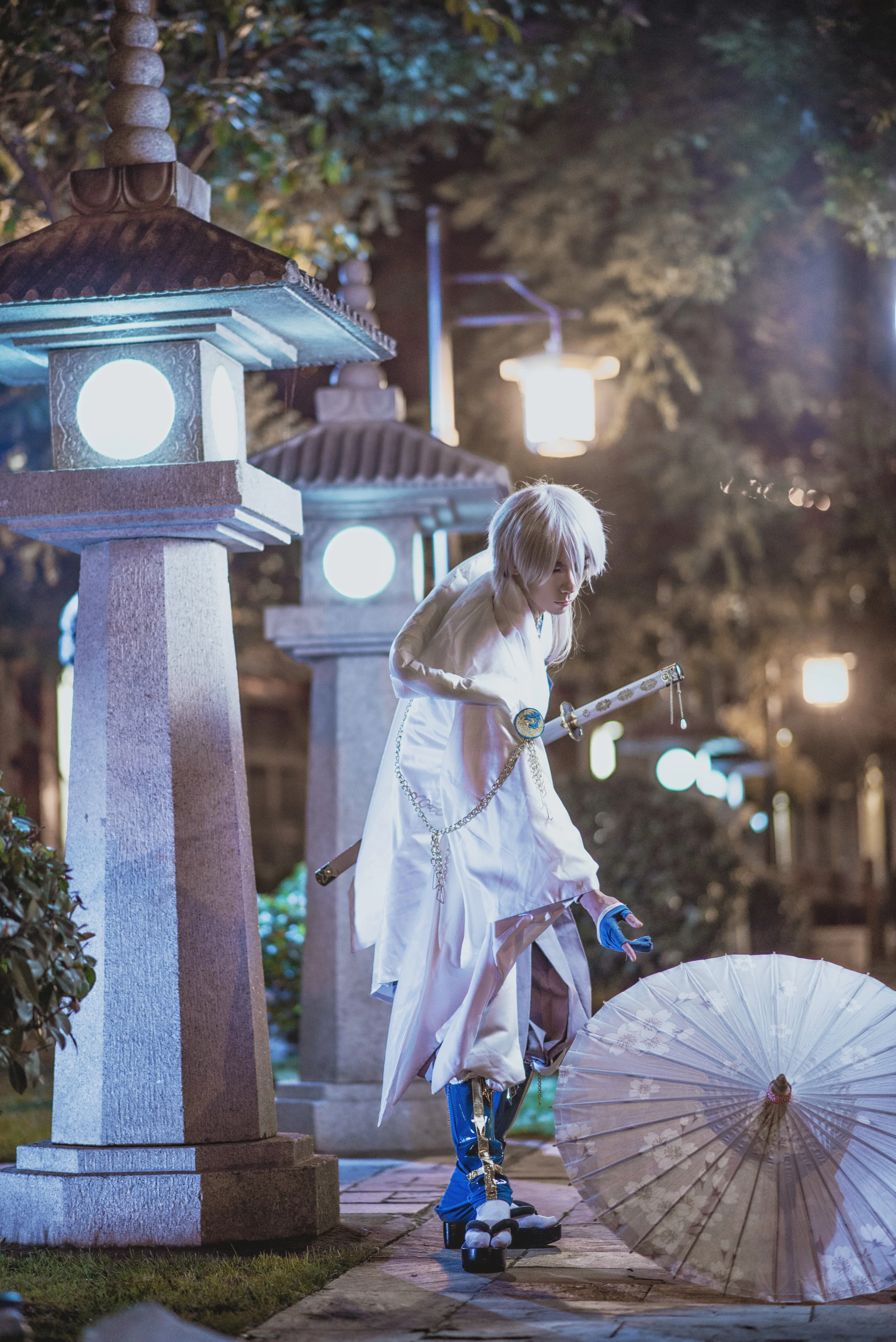 刀剑乱舞鹤丸国永COS写真，有人愿意带鹤球回家吗