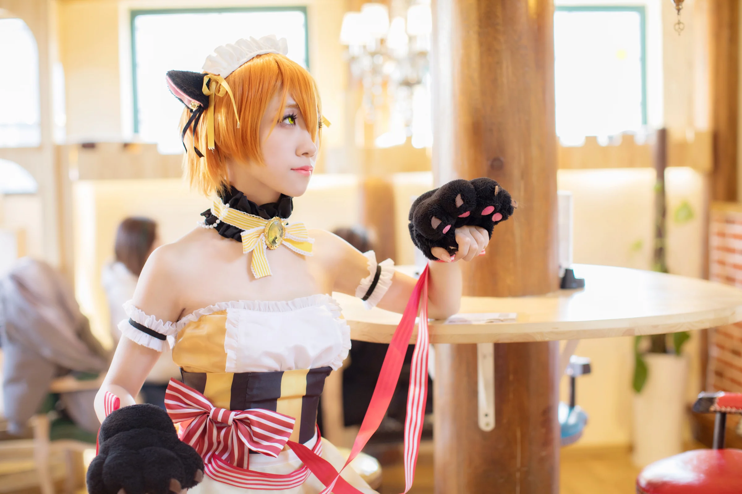 lovelive星空凛情人节女仆COS写真