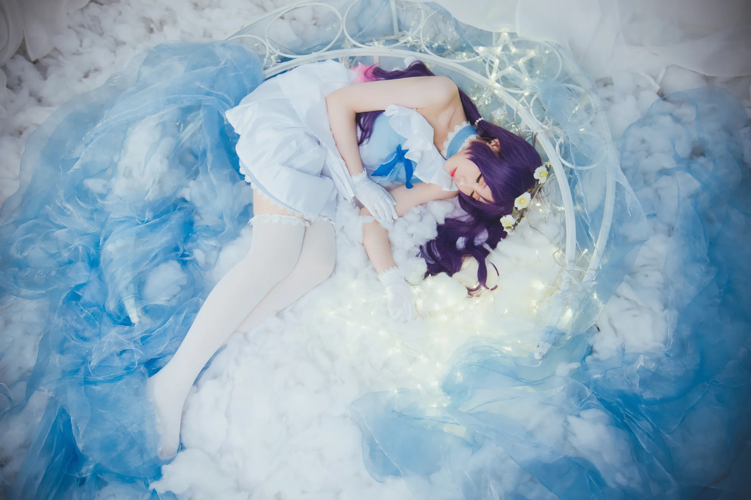 TYA事务所 lovelive 蓝纱打歌服东条希 COS写真