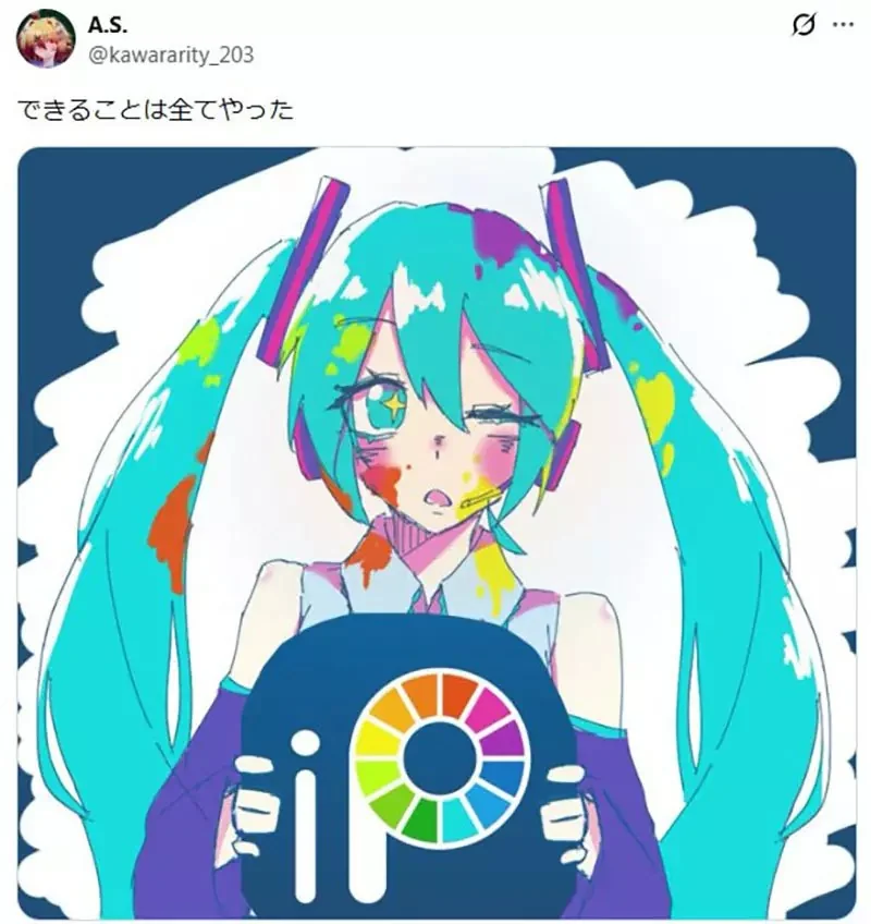 日本網友發起《ibisPaint配色繪圖挑戰》你有辦法只能用這些顏色畫畫嗎？｜高清图片集
