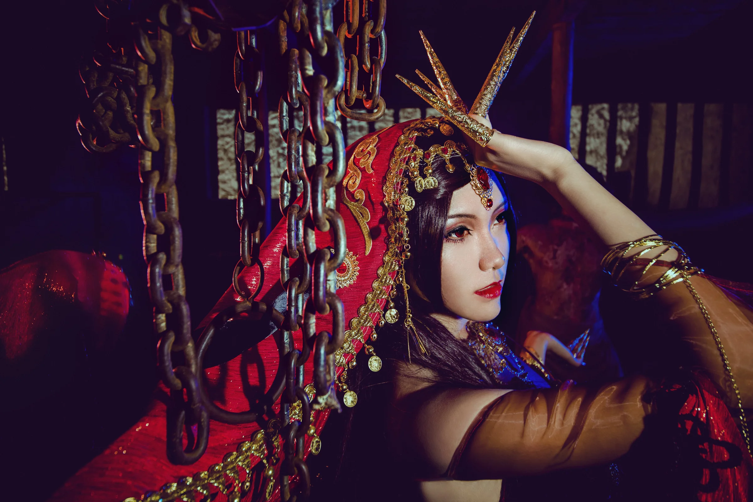 剑网三红衣教圣女·探雪COS写真