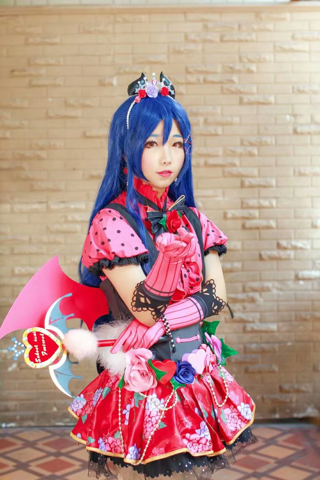 Love Live !园田海未COS写真，小恶魔要来偷走你的心哟