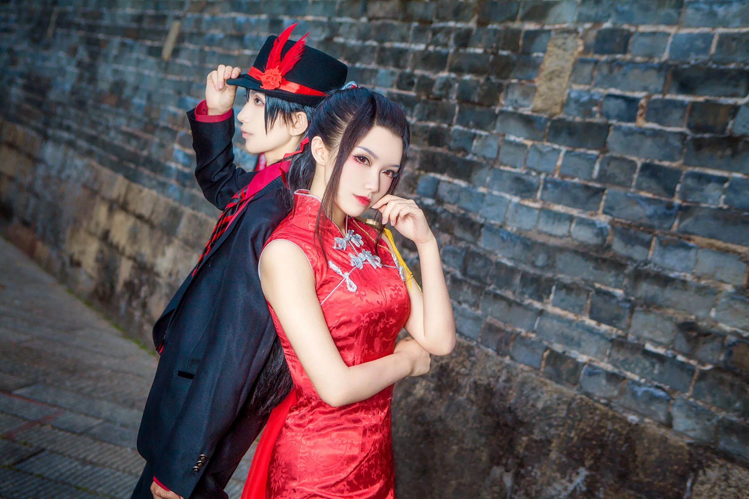 剑网三·天策同人旗袍x西装COS写真