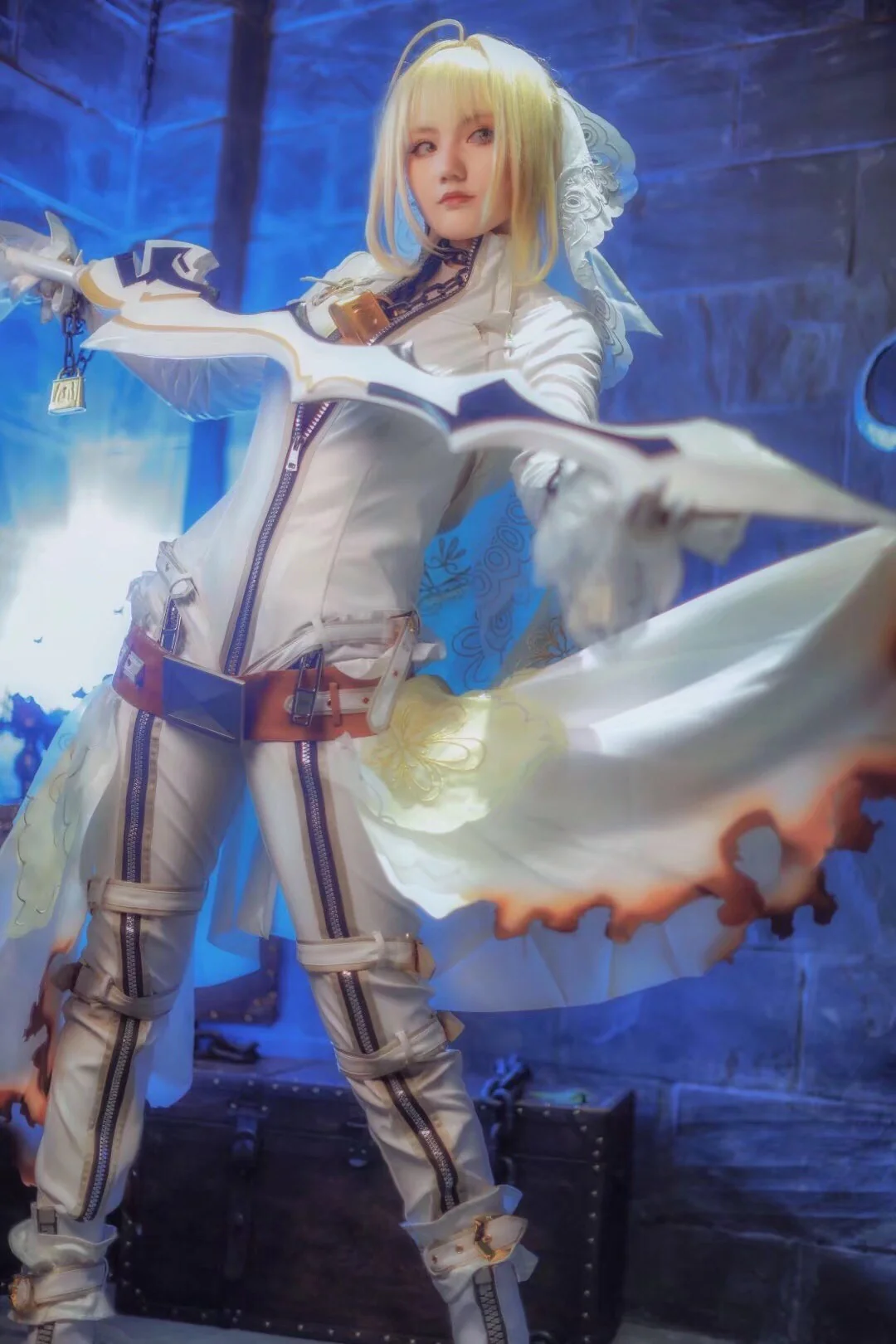 FGO·尼禄 花嫁初始ver COS写真