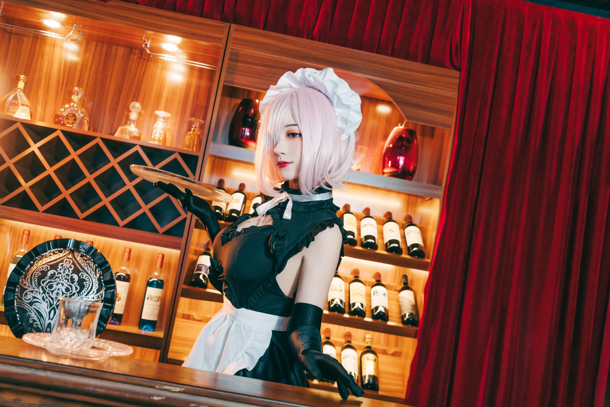 玛修 女仆装COS写真