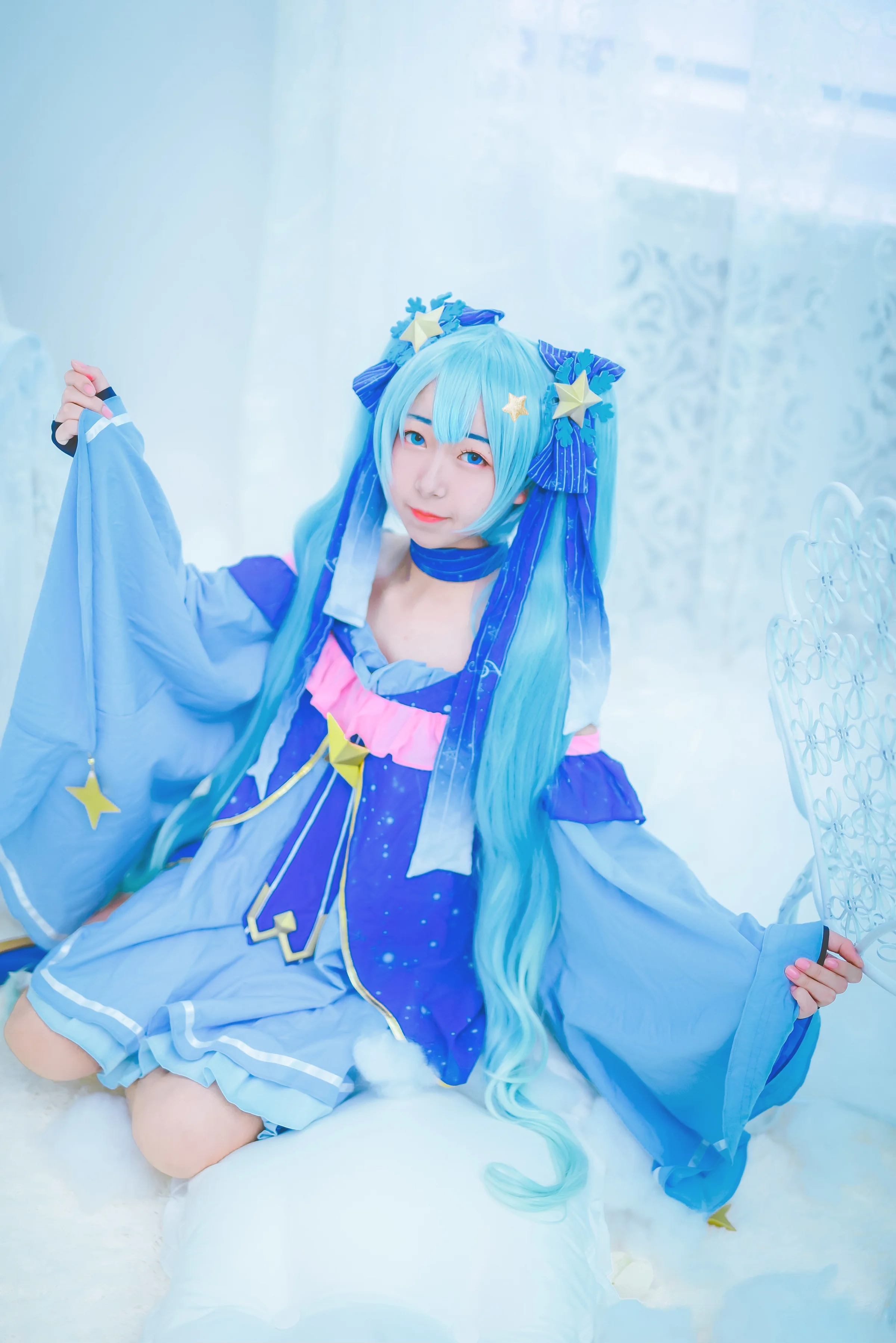 miku星与雪的公主COS写真