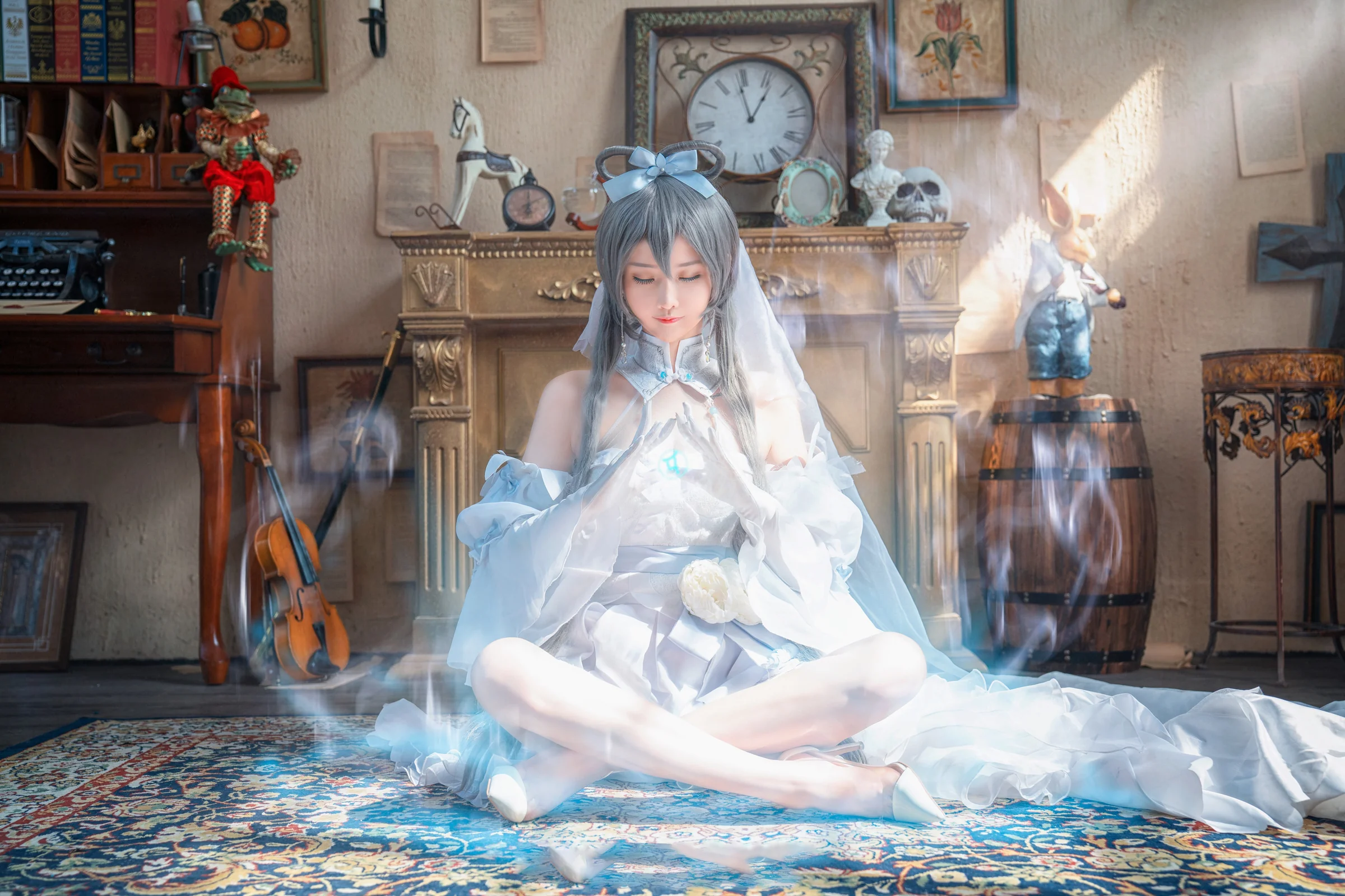 洛天依花嫁COS写真，超可爱