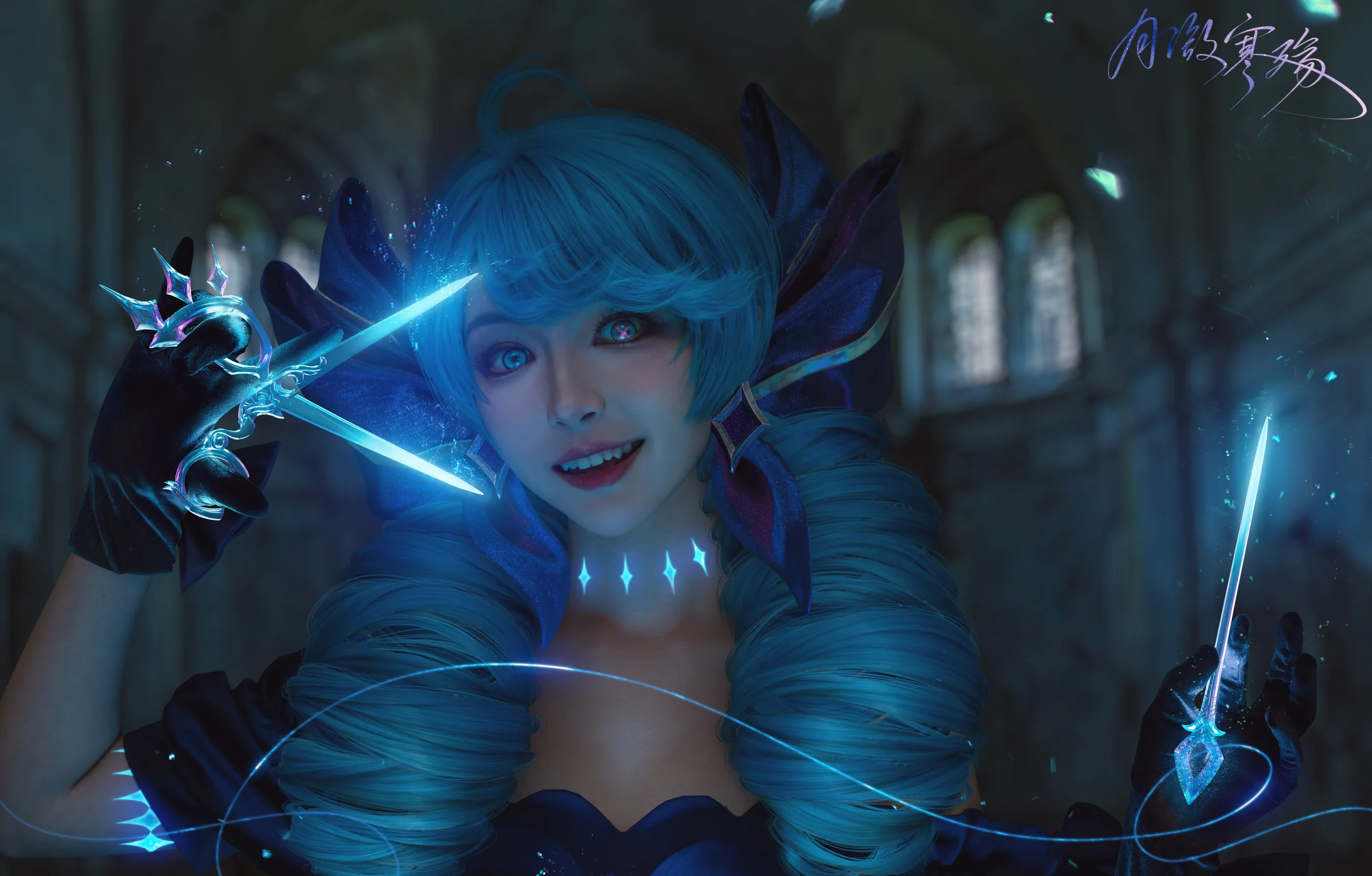 【英雄联盟】灵罗娃娃 格温 COS写真