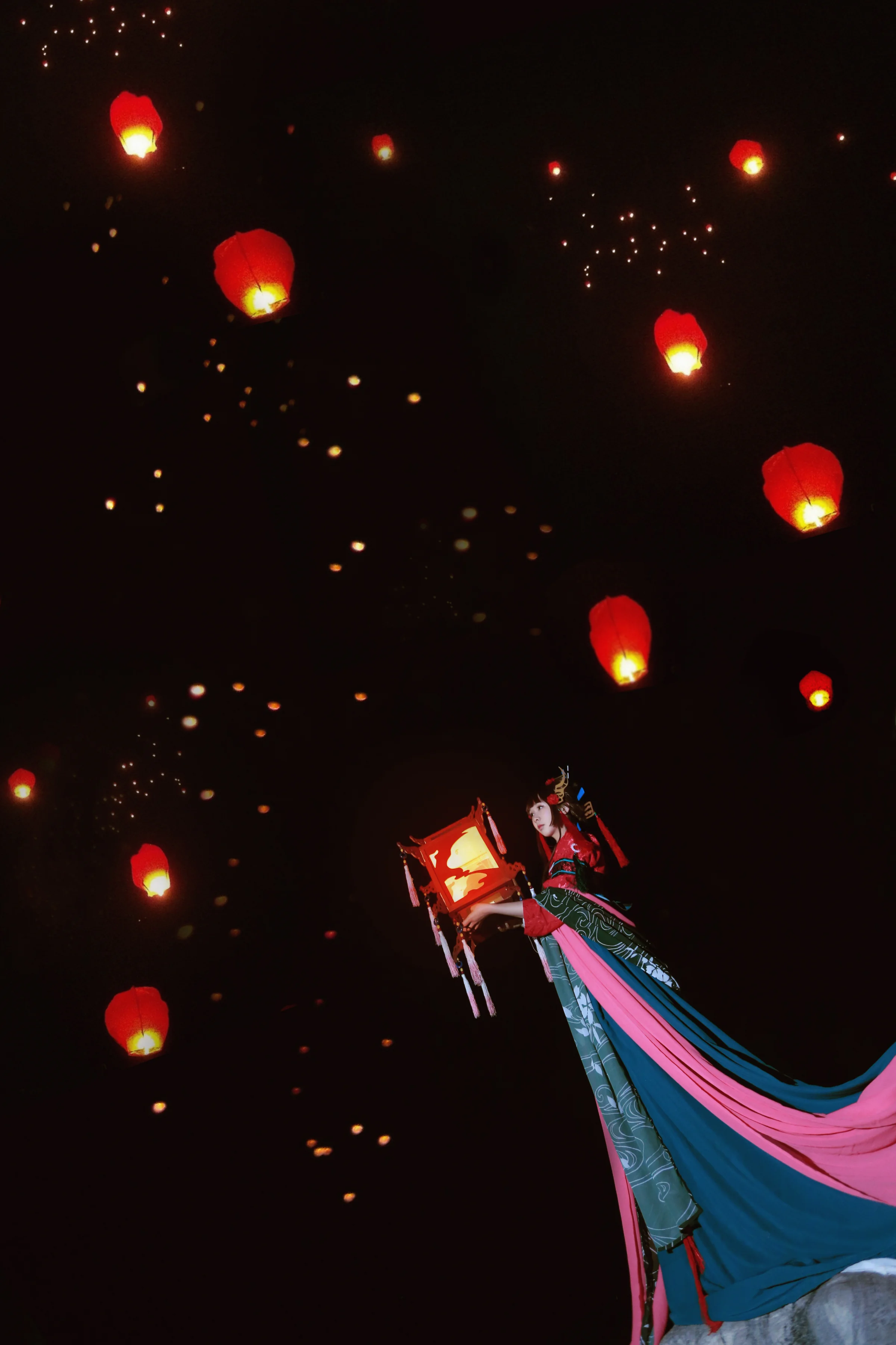 花灯结，提灯少女｜高清图片集