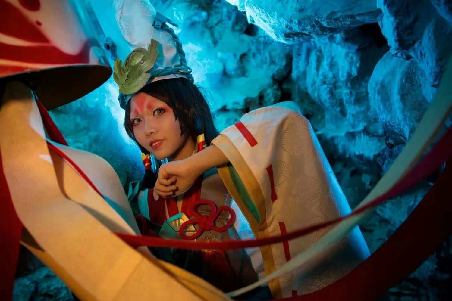 来自阴阳师的召唤 白童子黑童子COS写真