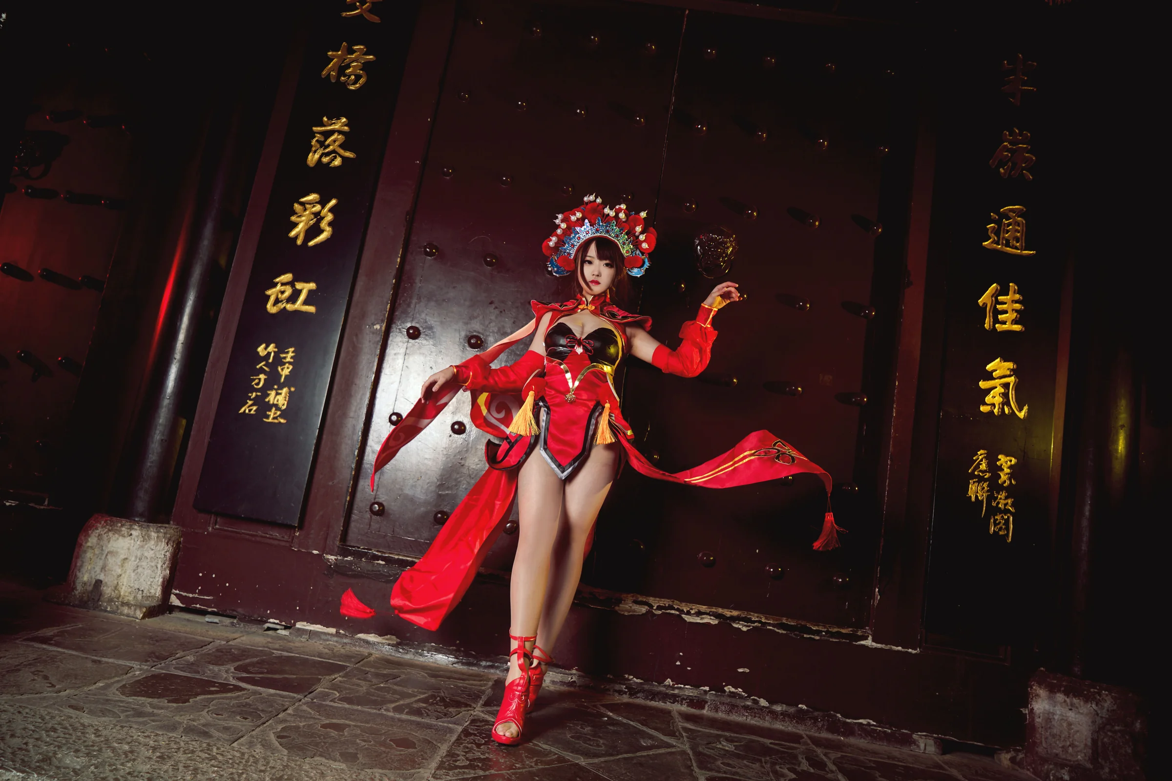 王者荣耀 虞姬霸王别姬COS写真，妾随大王，生死无悔