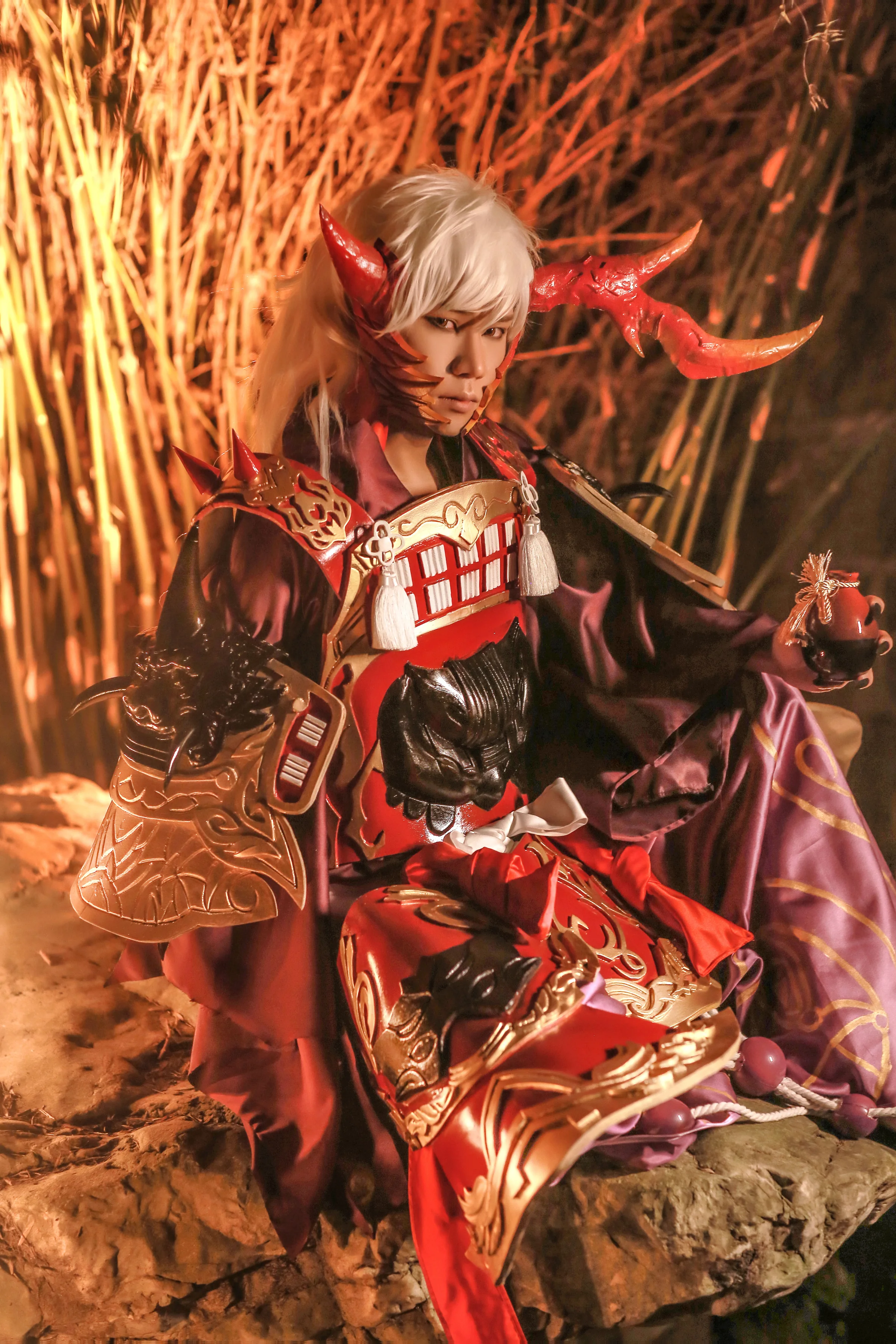 阴阳师茨木童子COS写真