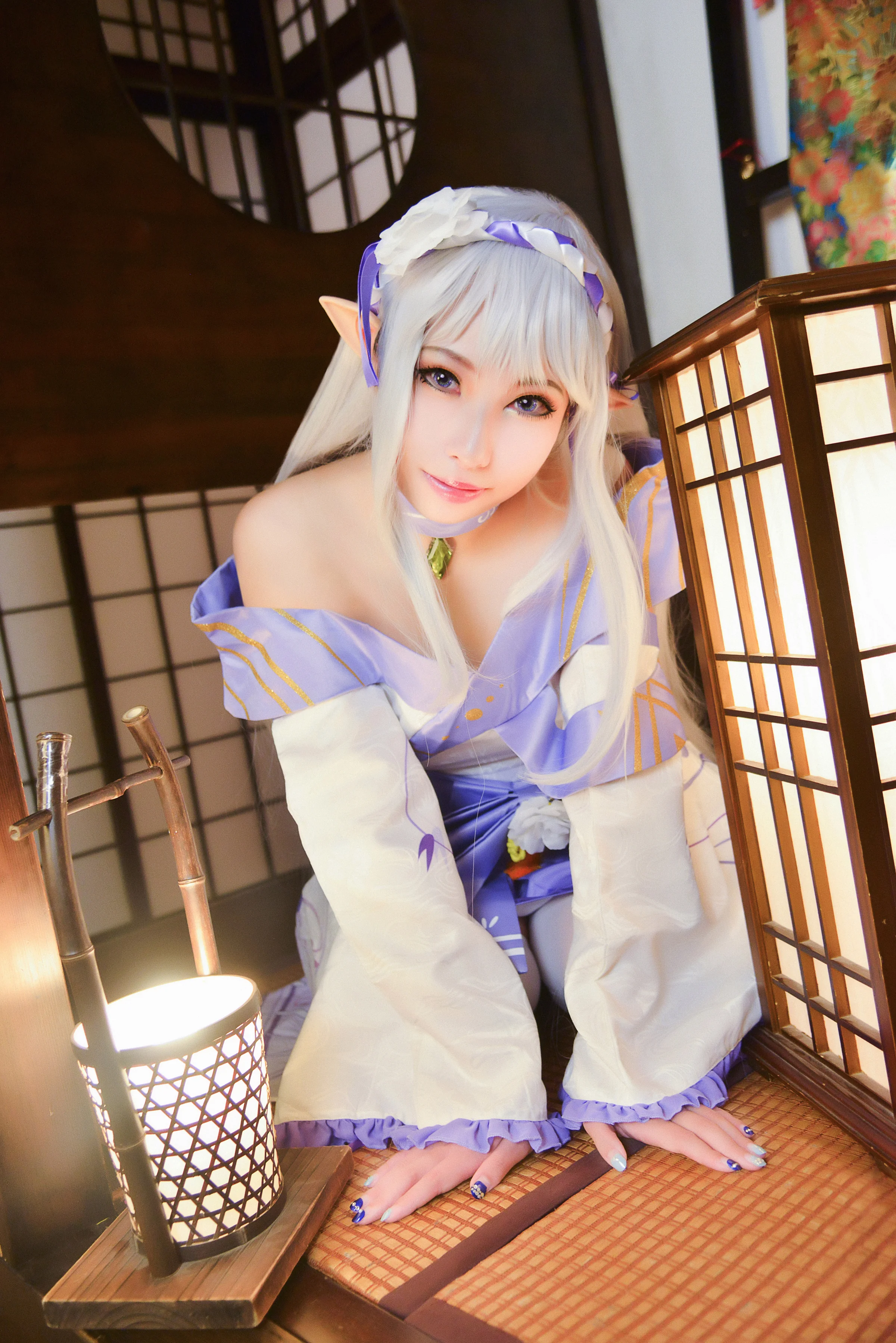 re：从零开始的异世界生活艾米莉亚和服COS写真