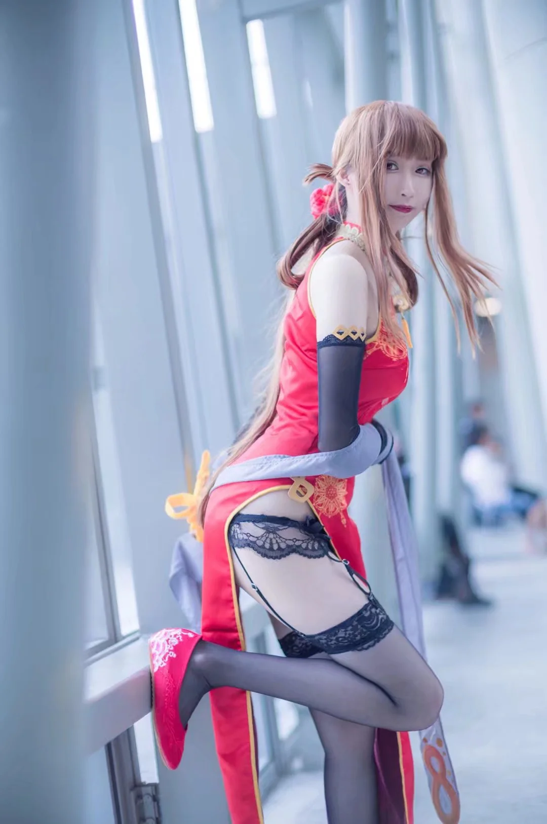 少女前线dsr50红牡丹COS写真