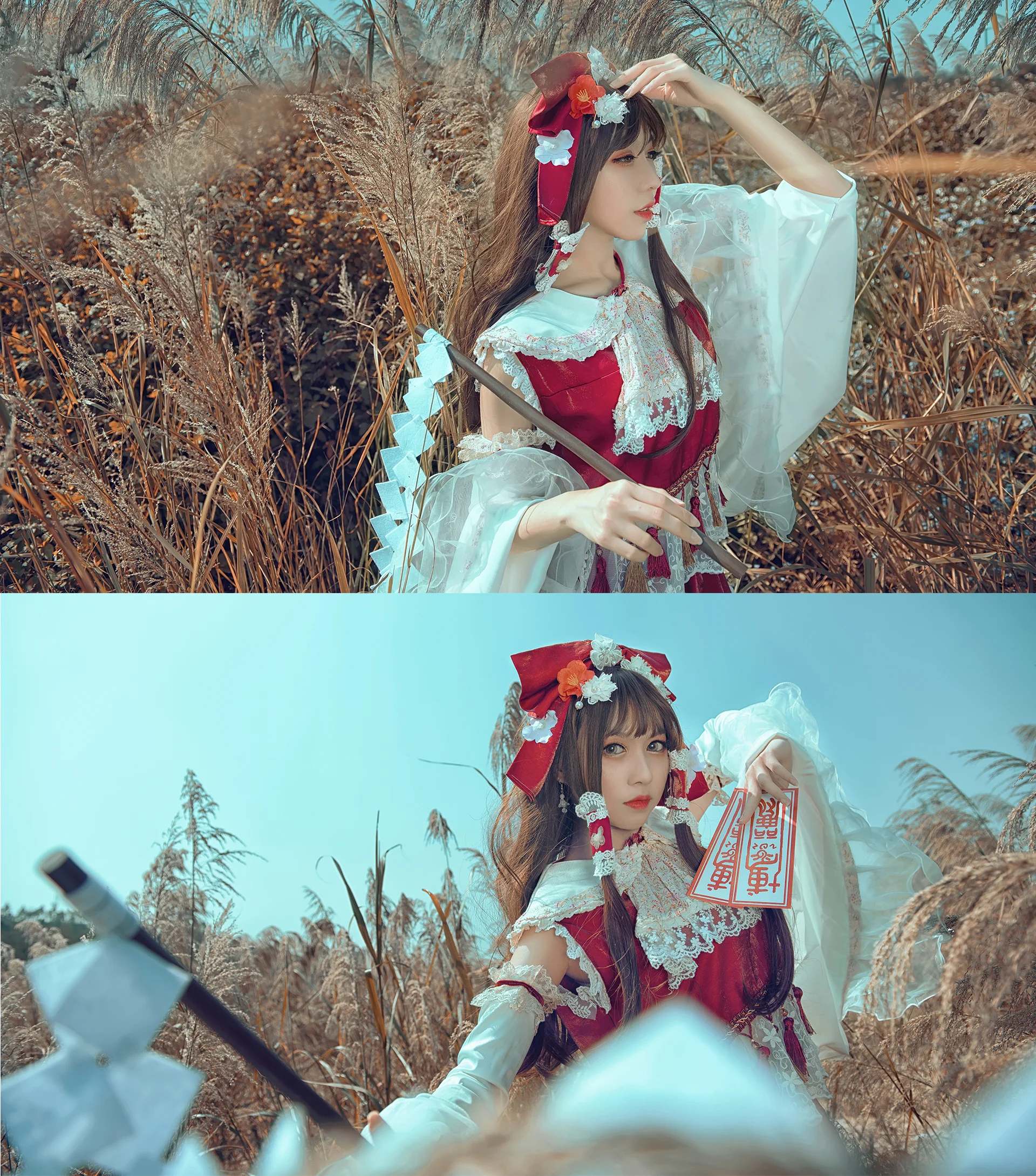 TYA事务所东方project 博丽灵梦 二设 COS写真