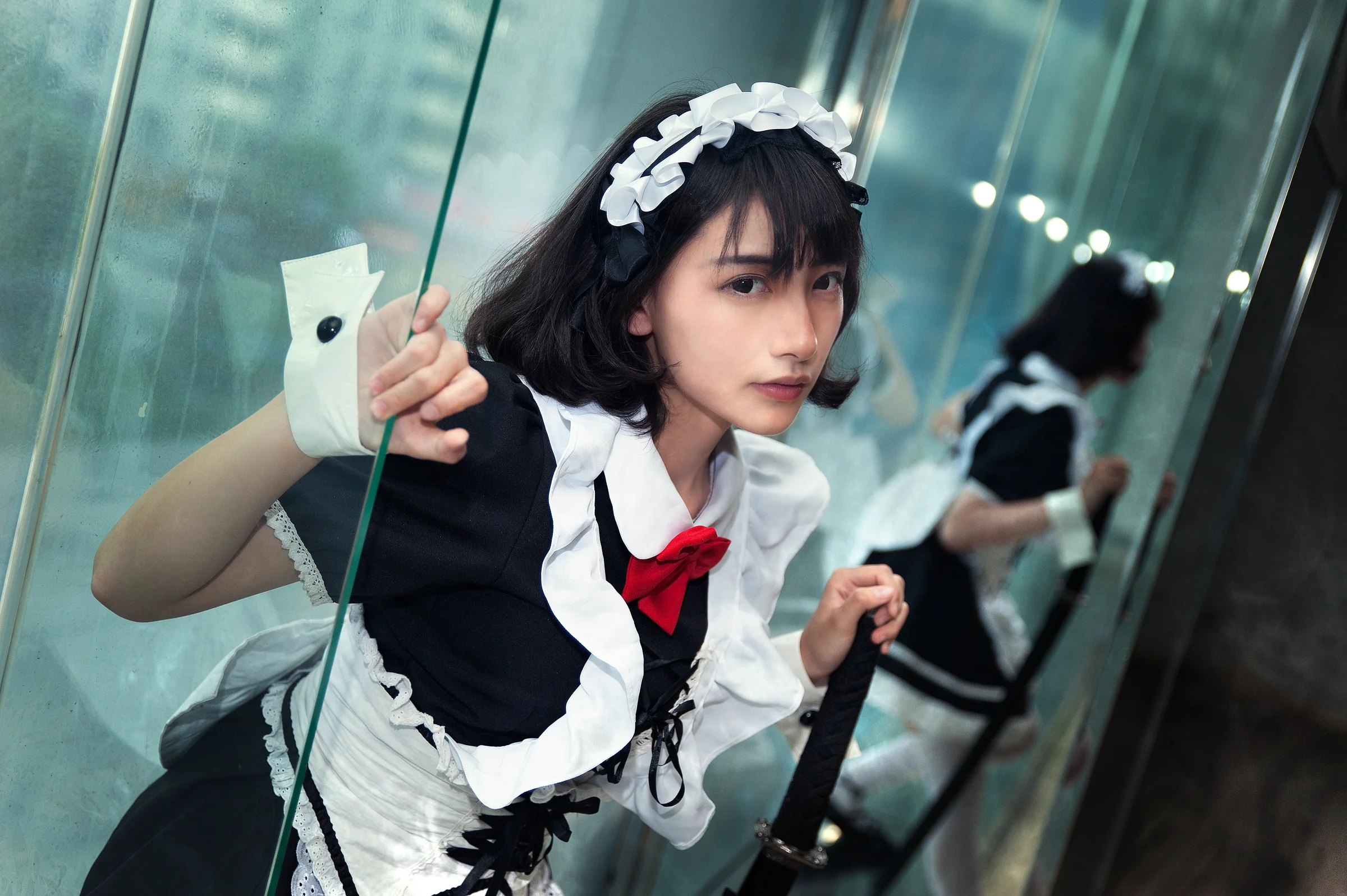 女仆私影，身为女仆就是要好好服务于主人，也要拼命保护好主人｜高清图片集