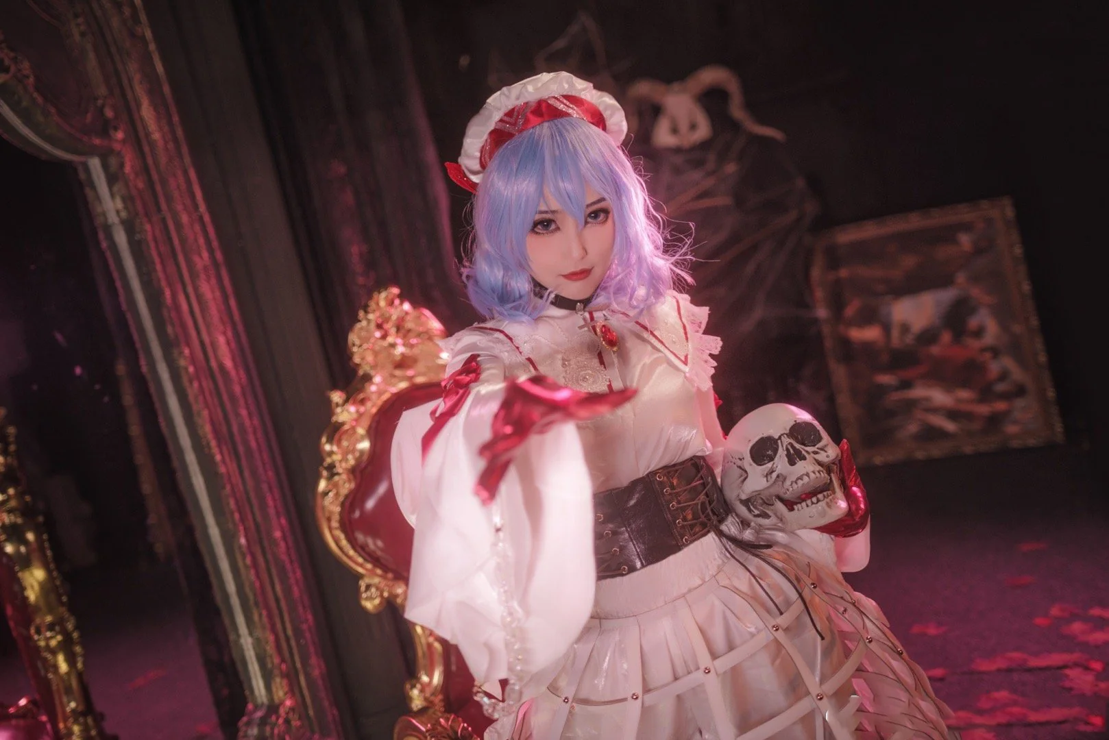 《东方Project》蕾米莉亚·纯白恶魔 COS写真