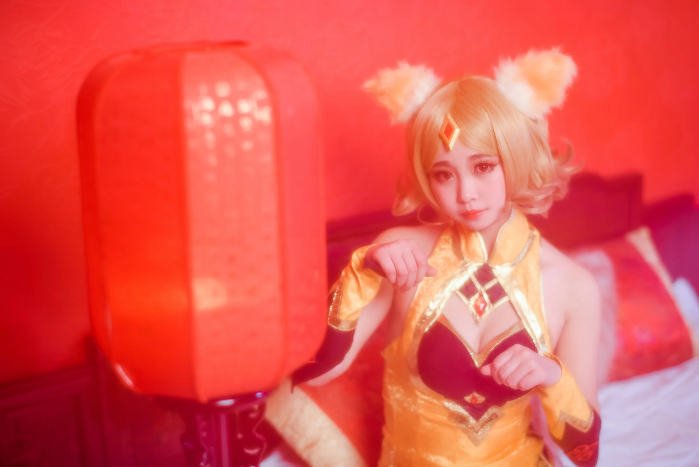 王者荣耀妲己COS写真，我还是很喜欢你