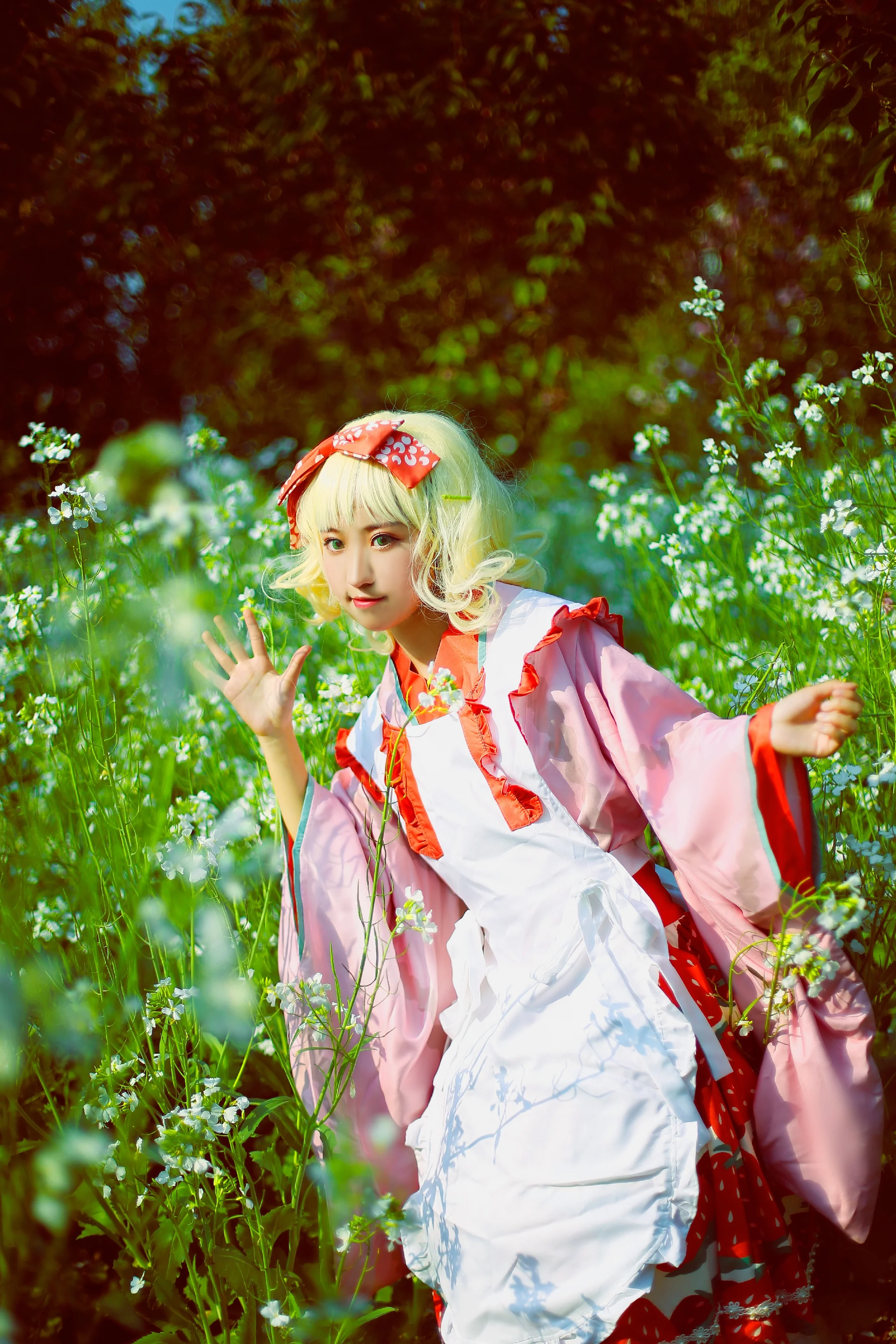 蔷薇少女雏莓大正和服COS写真