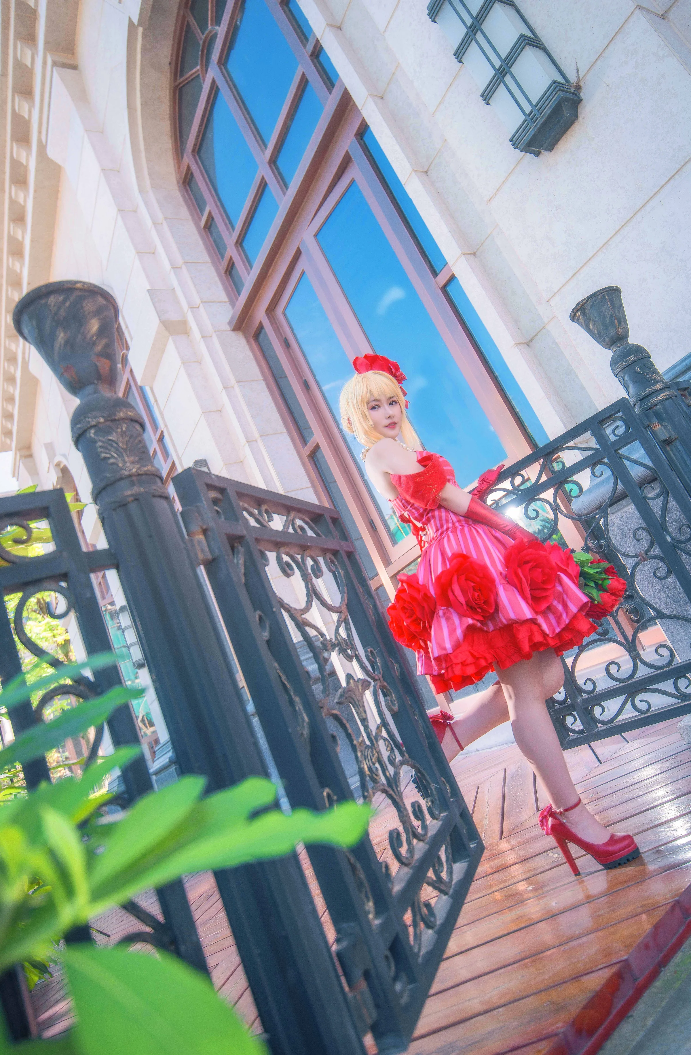 Fate/EXTRA 尼禄偶像皇帝手办ver COS写真