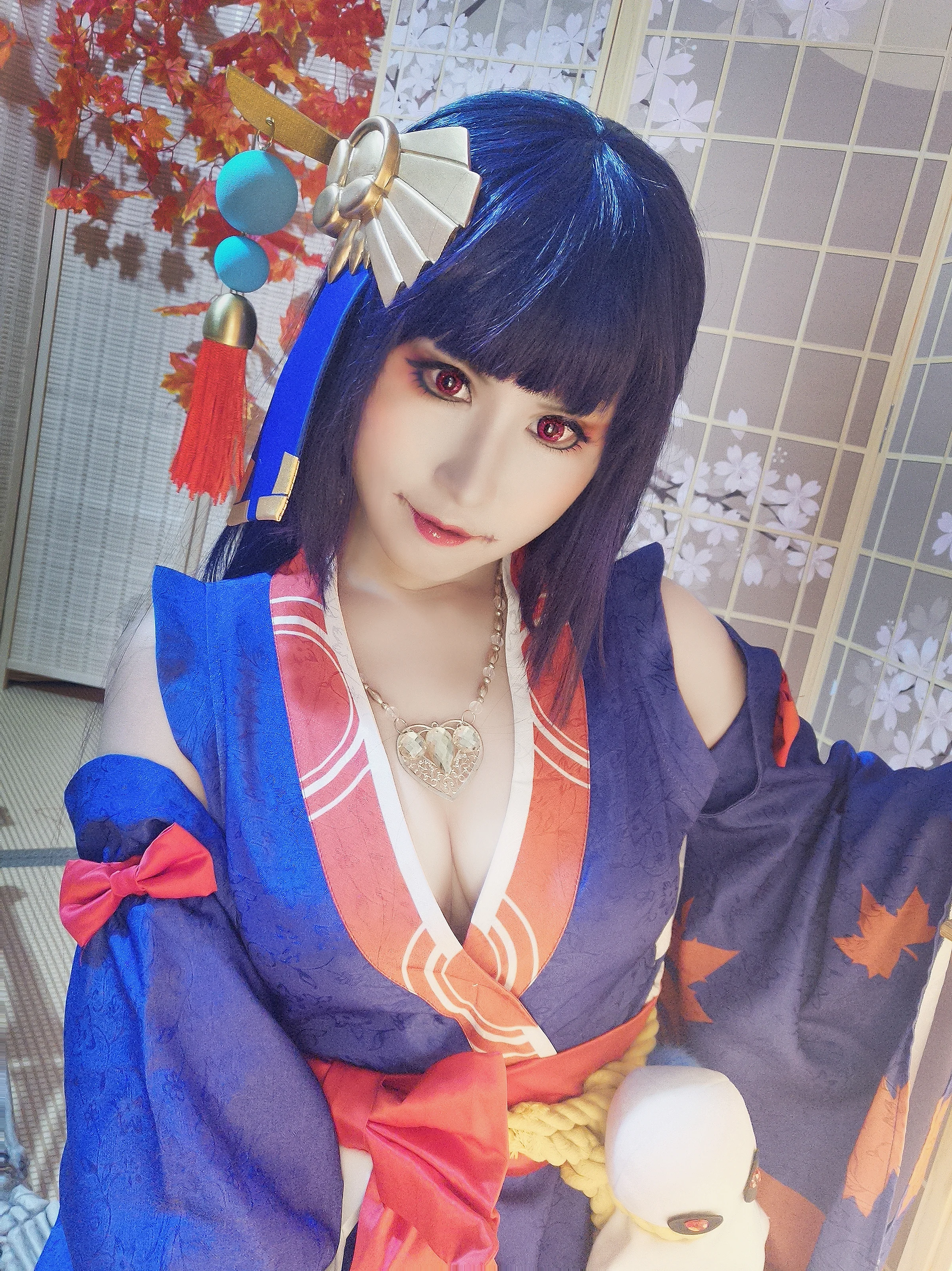 阴阳师手游 鬼女红叶COS写真