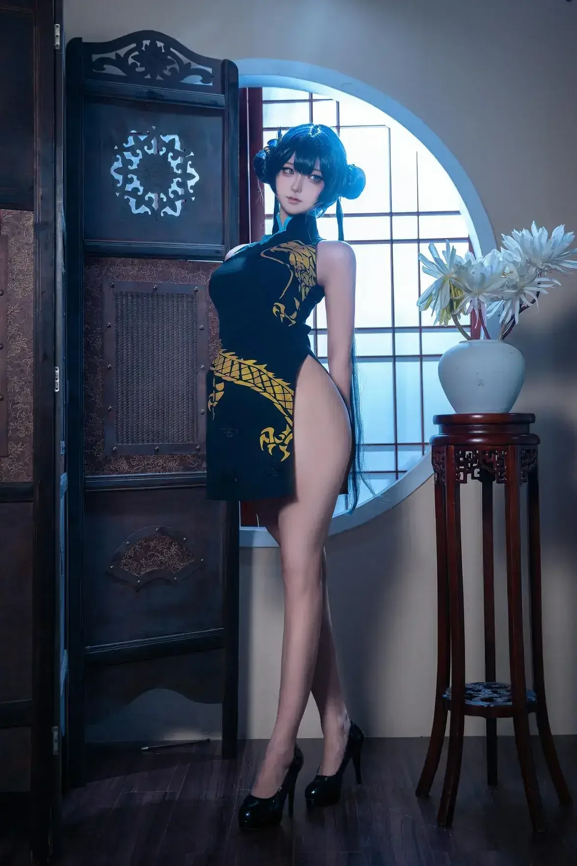 Seya-狮砸 – 蔚蓝档案 妃咲旗袍｜高清图片集