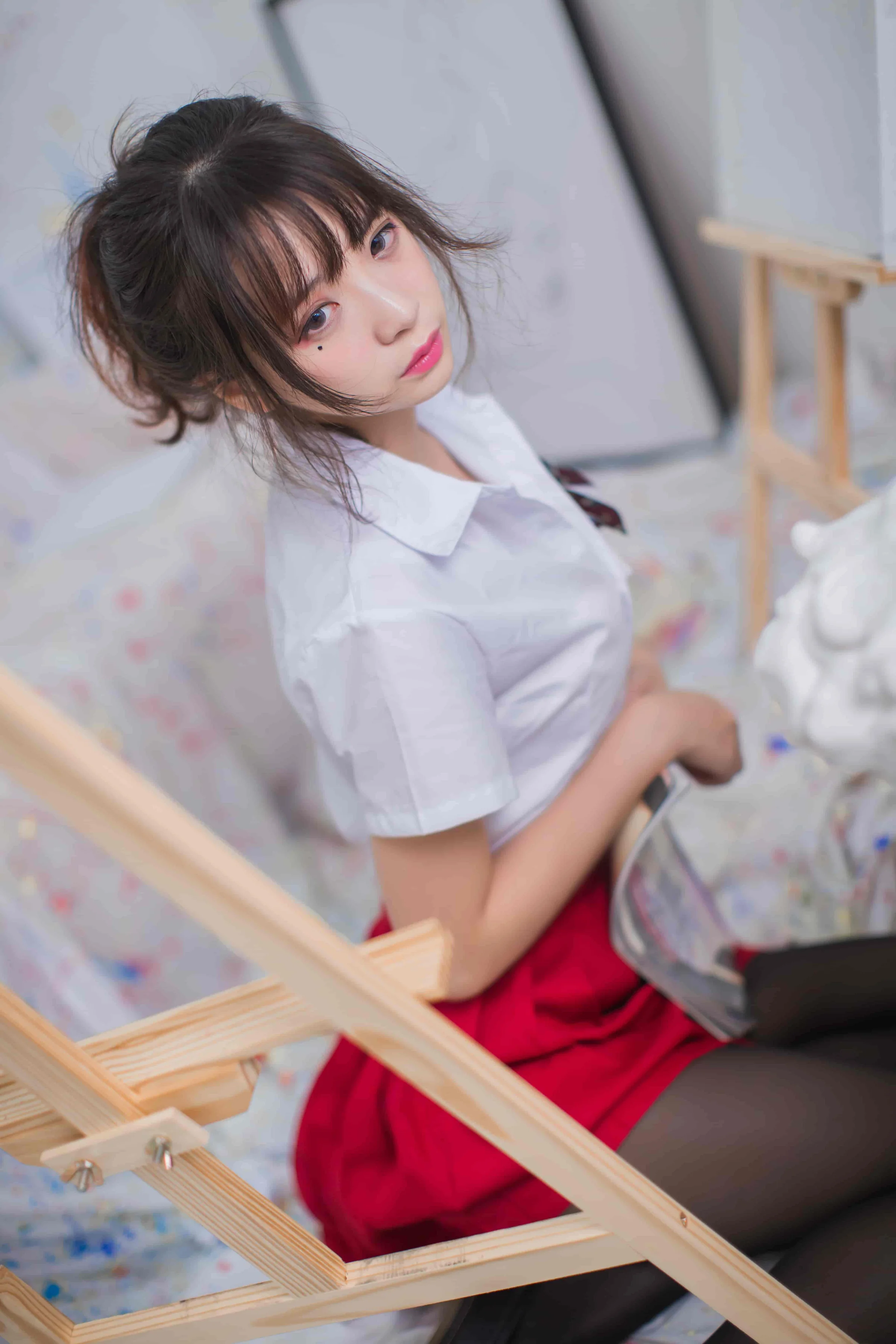 疯猫ss-画室jk[23P-172M]｜高清图片集