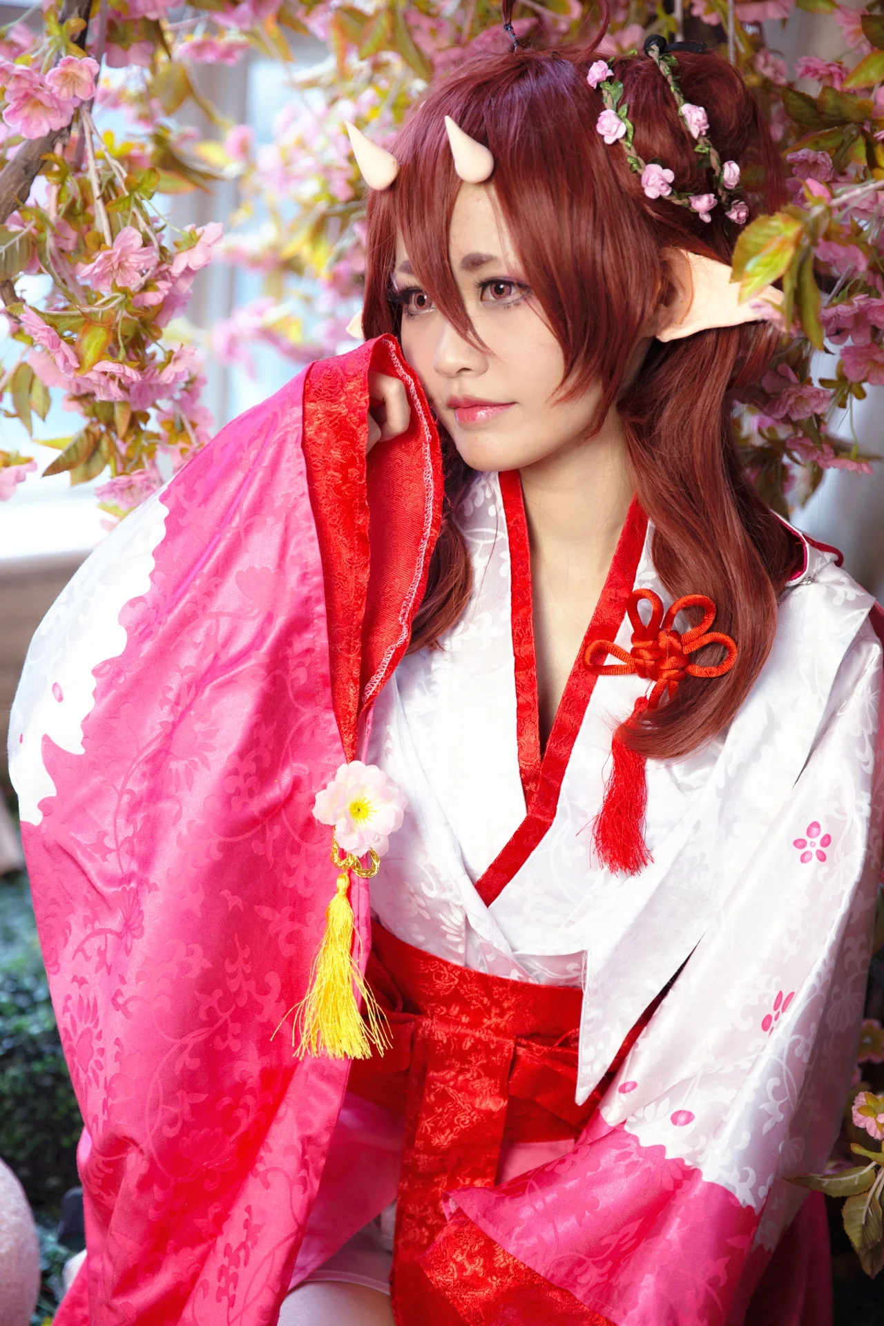 阴阳师桃花妖COS写真
