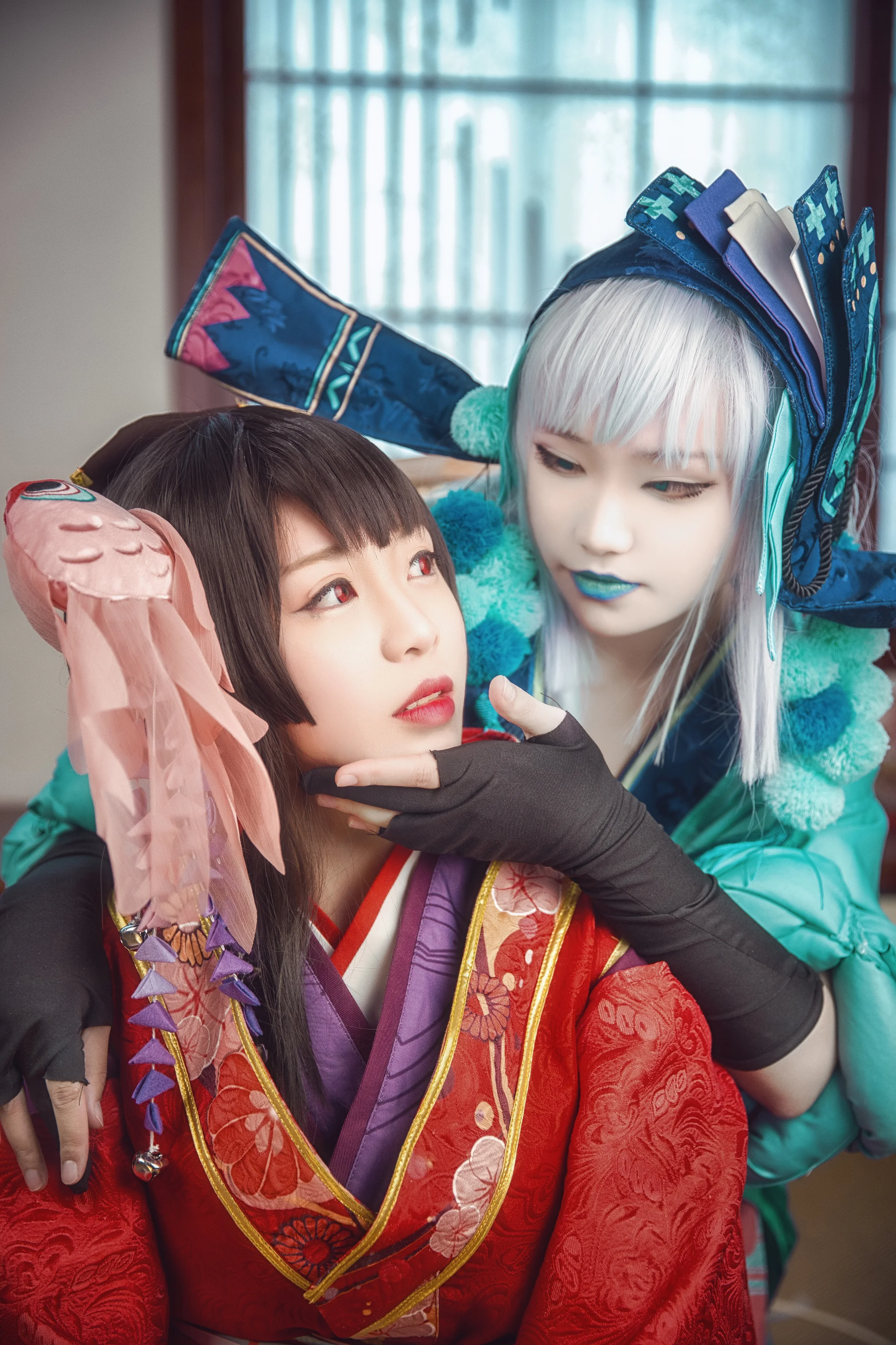 阴阳师神乐COS写真，最喜欢的神乐妹子