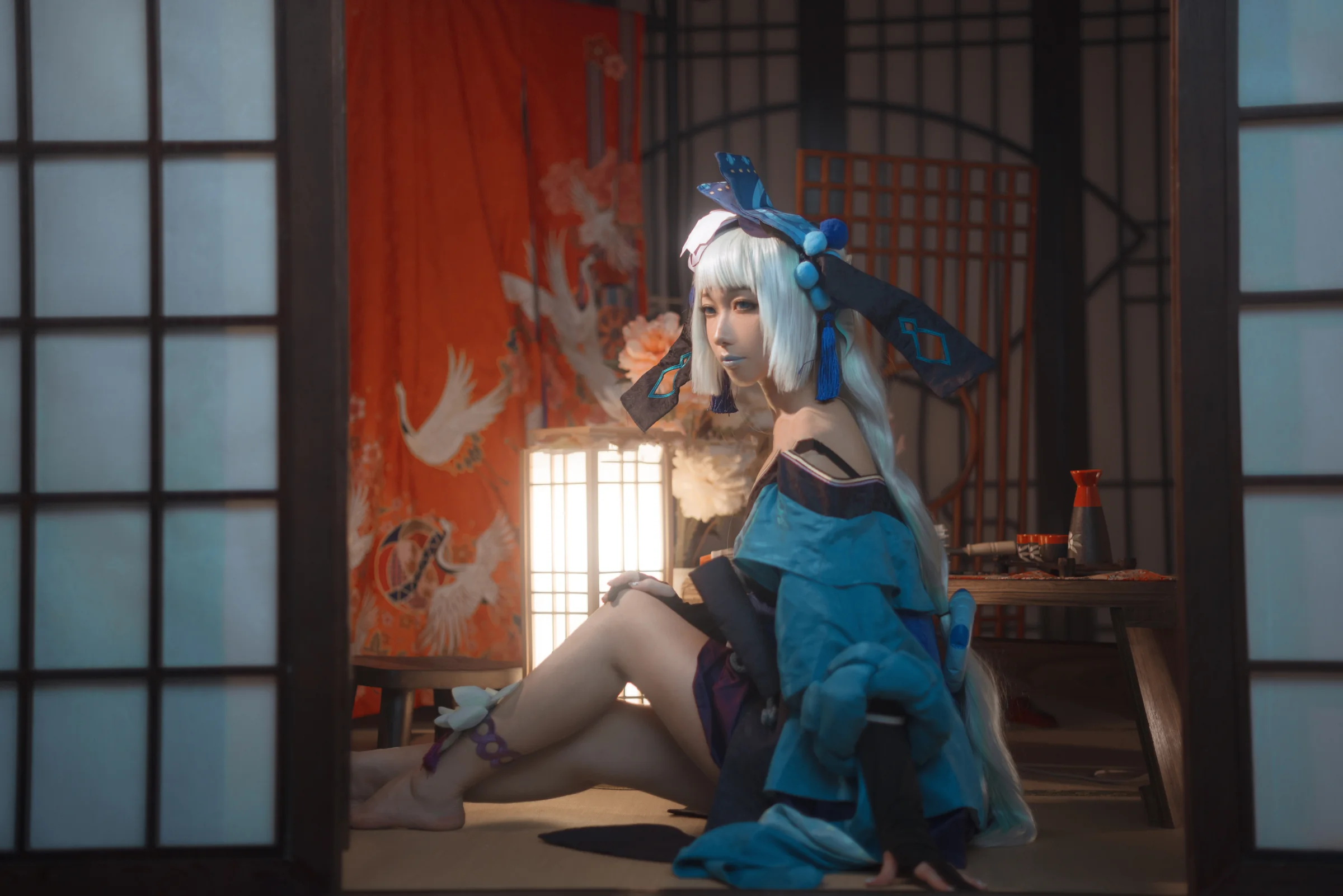 《阴阳师》青行灯COS写真