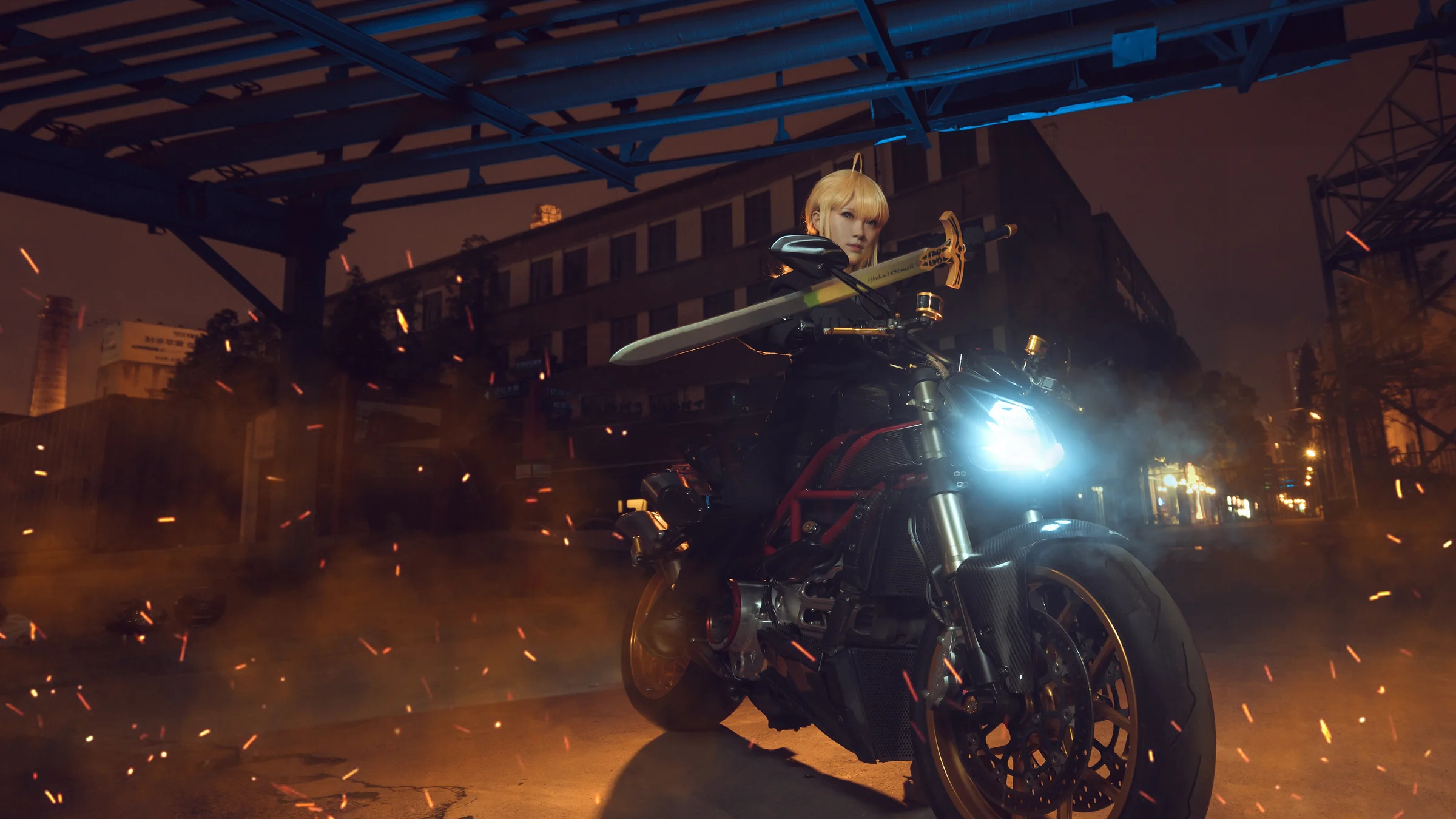 Fate/Zero——黑西装saber COS写真