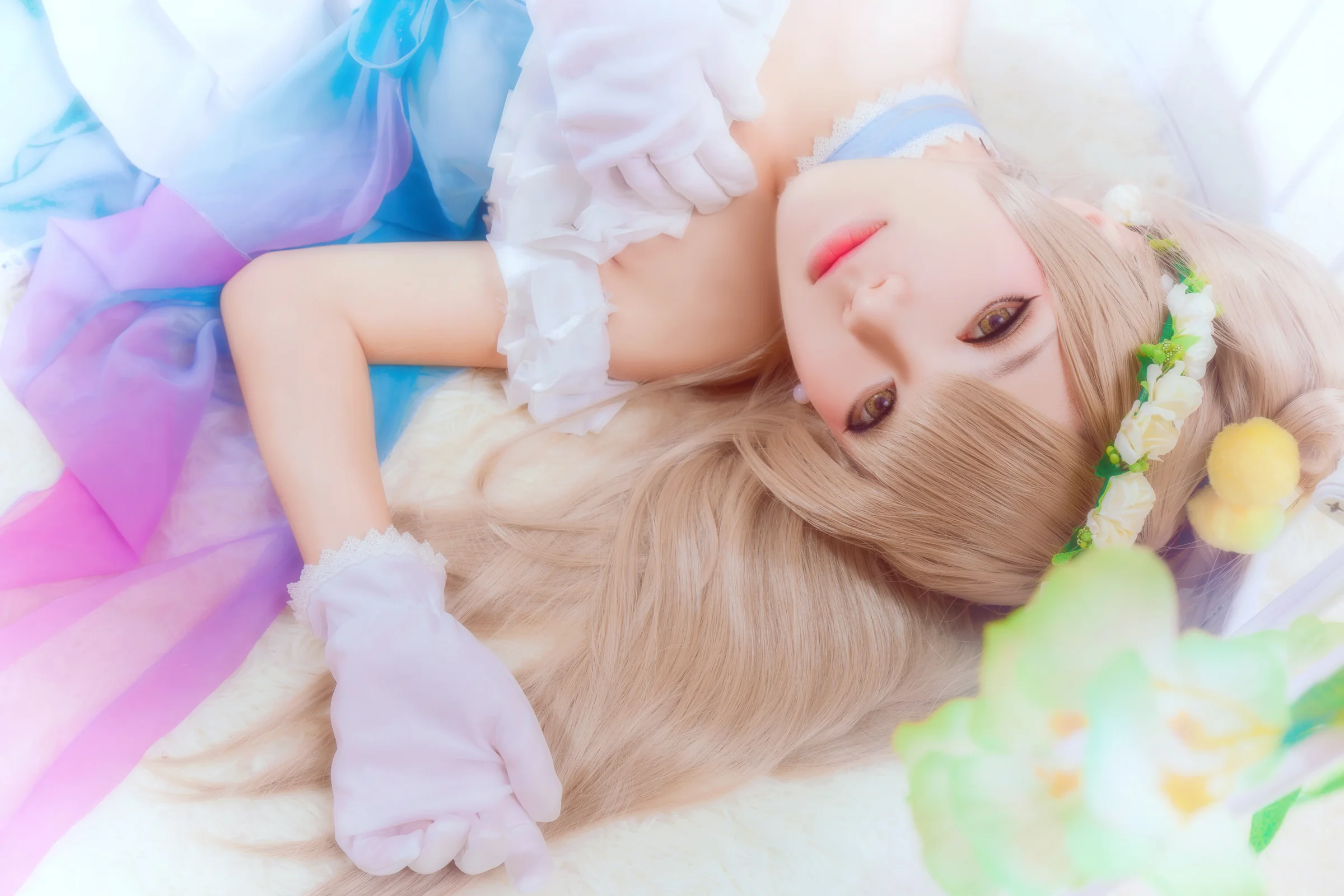 LoveLive！南小鸟蓝纱打歌服 COS写真