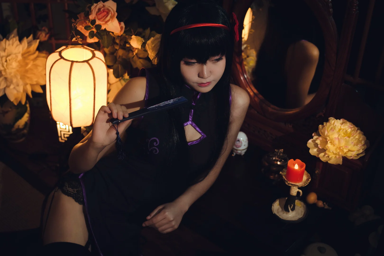 魔法少女小圆 晓美焰旗袍COS写真