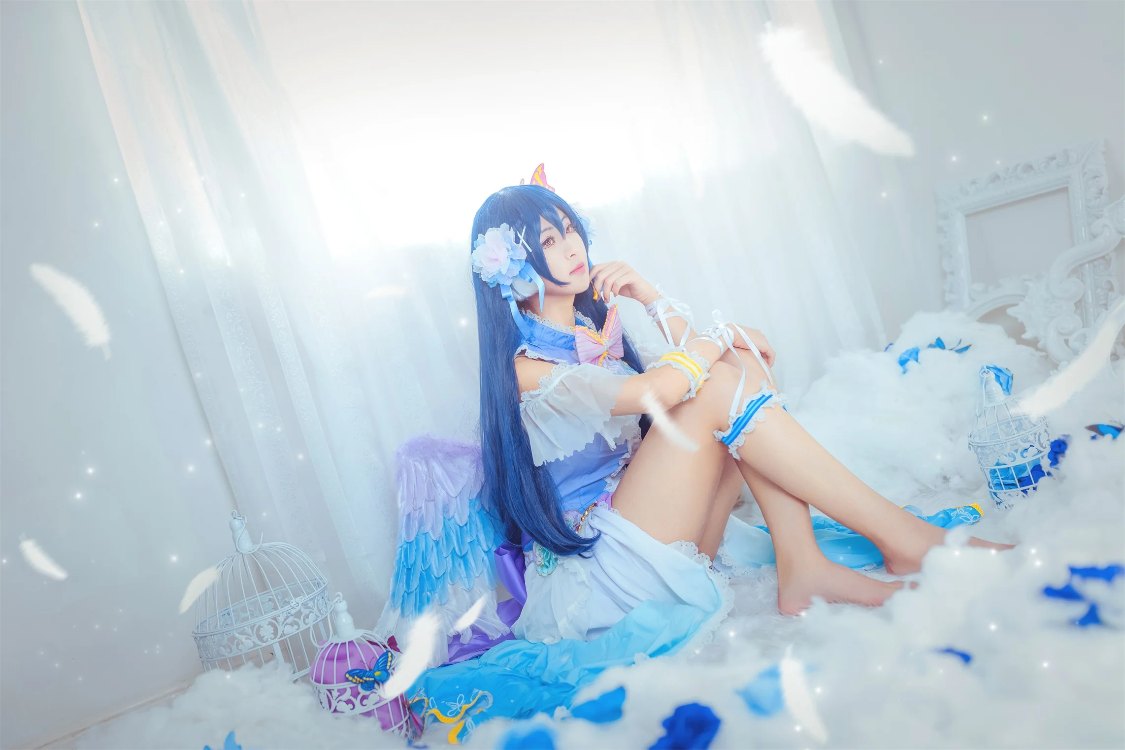 lovelive白色情人节 园田海未COS写真