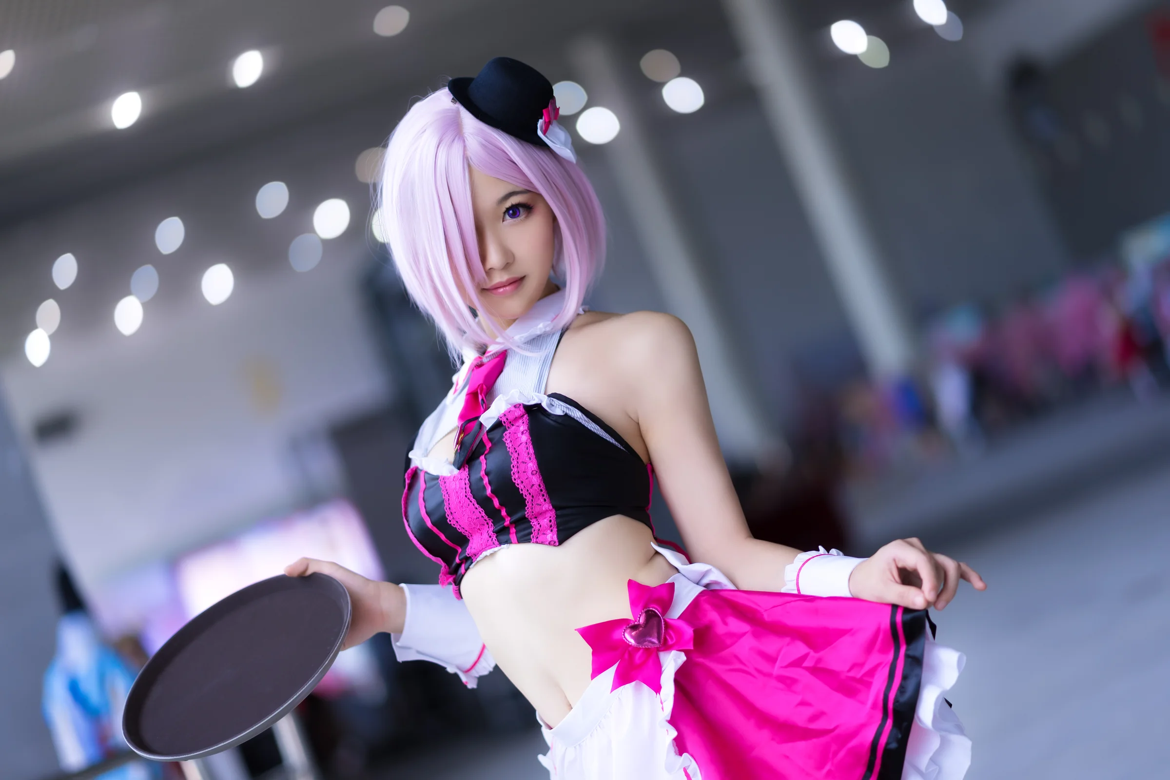 FGO玛修情人节女仆同人COS写真