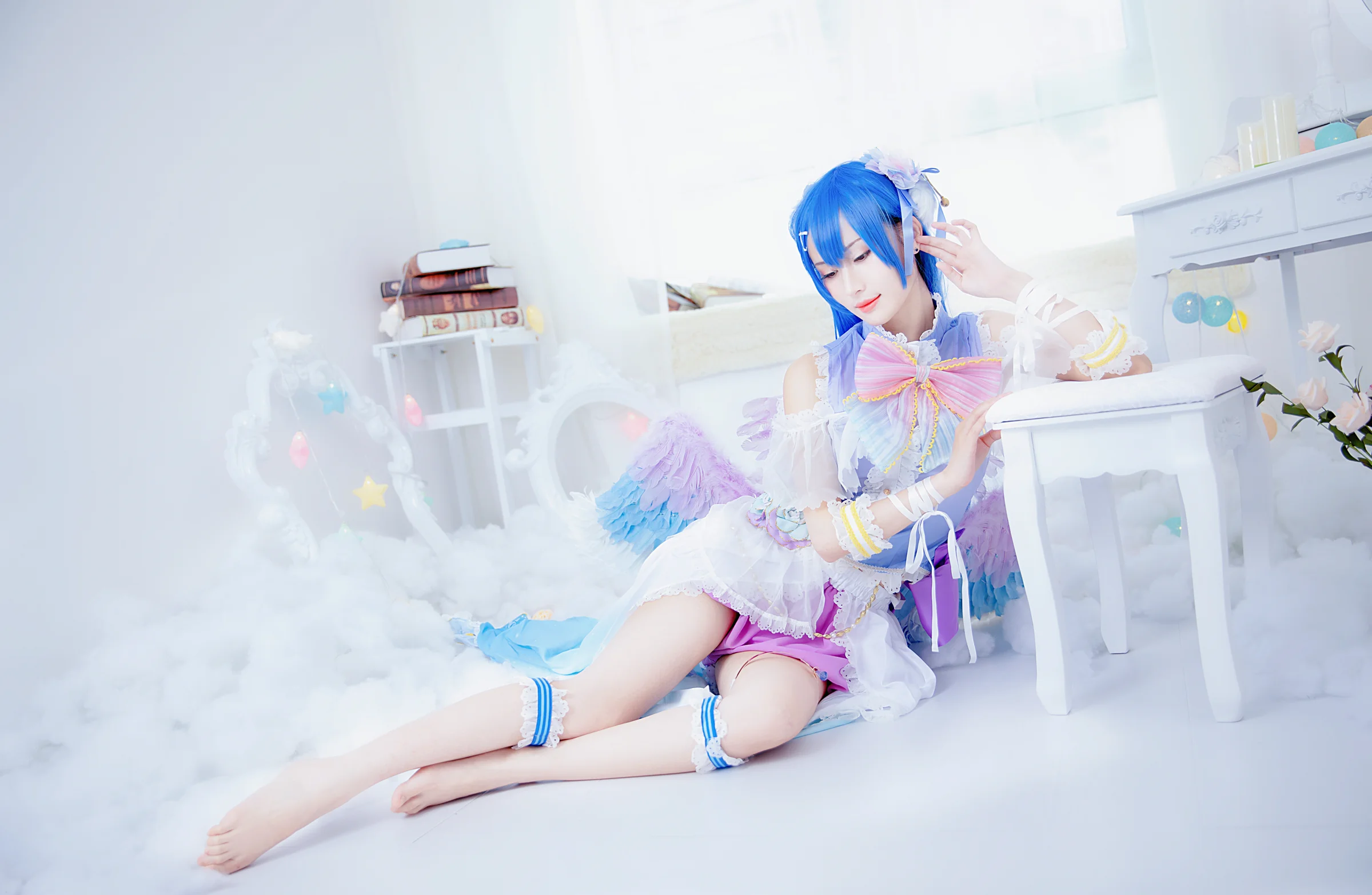 lovelive 田园海未COS写真 白色情人节