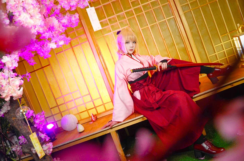 Fate/Grand Order 冲田总司COS写真