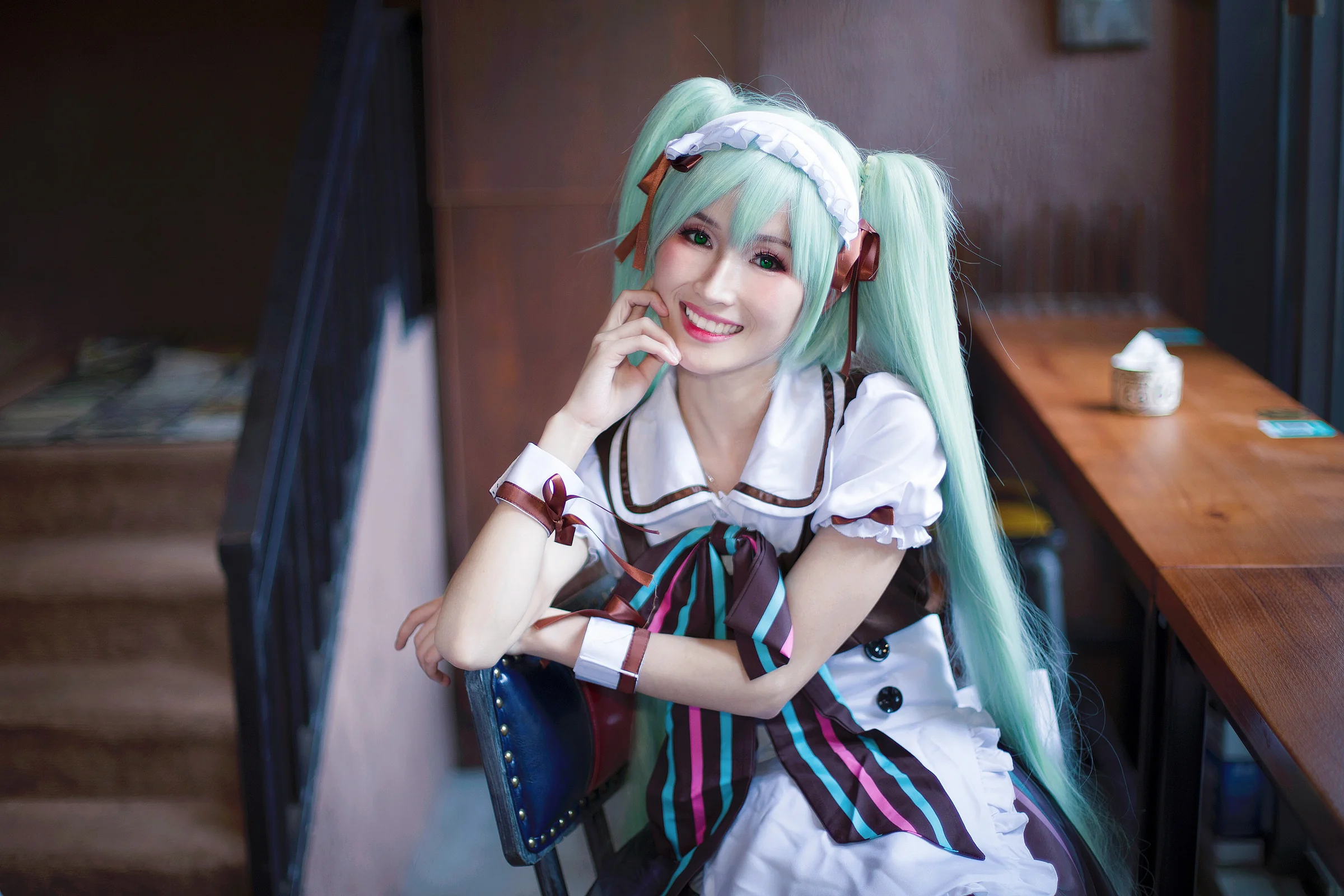 初音未来 咖啡馆女仆COS写真