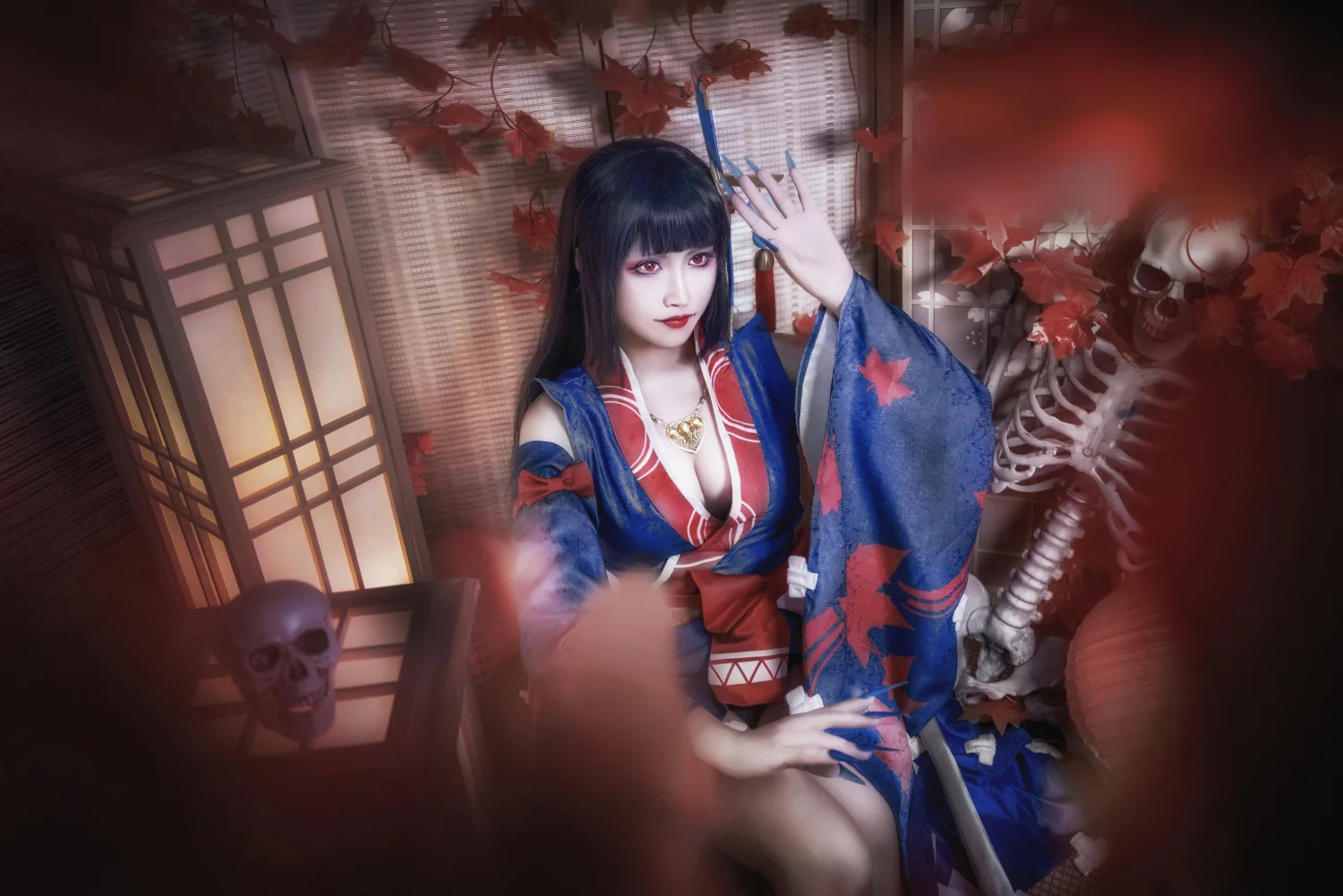 阴阳师 鬼女红叶未觉醒COS写真