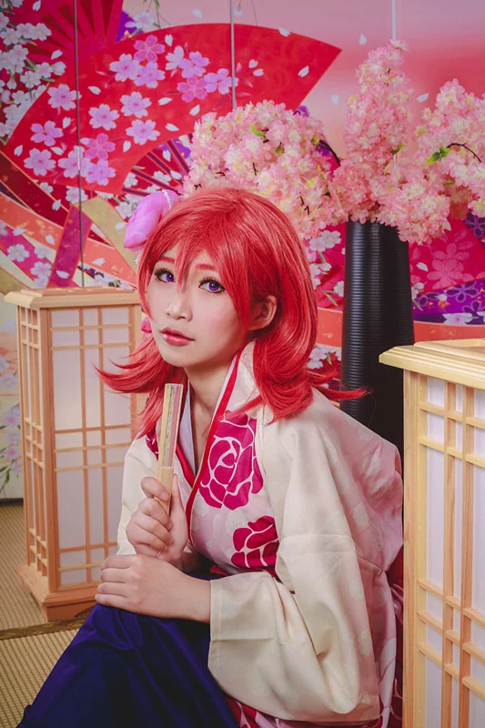 LOVELIVE!Maki同人和服COS写真