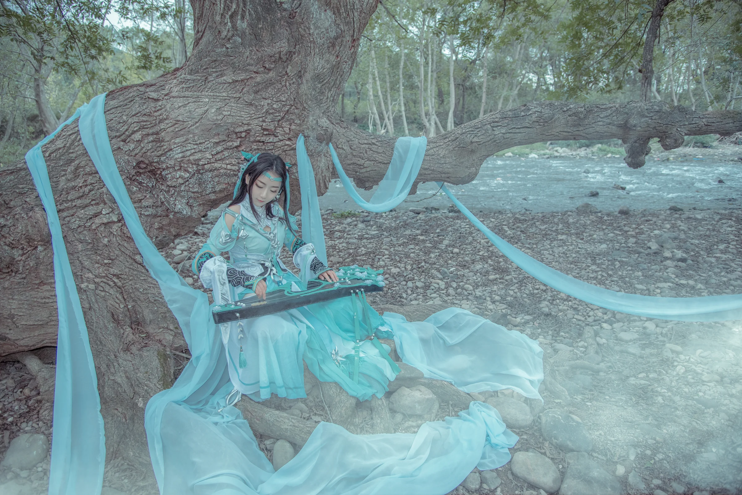 剑网3雪河琴娘COS写真