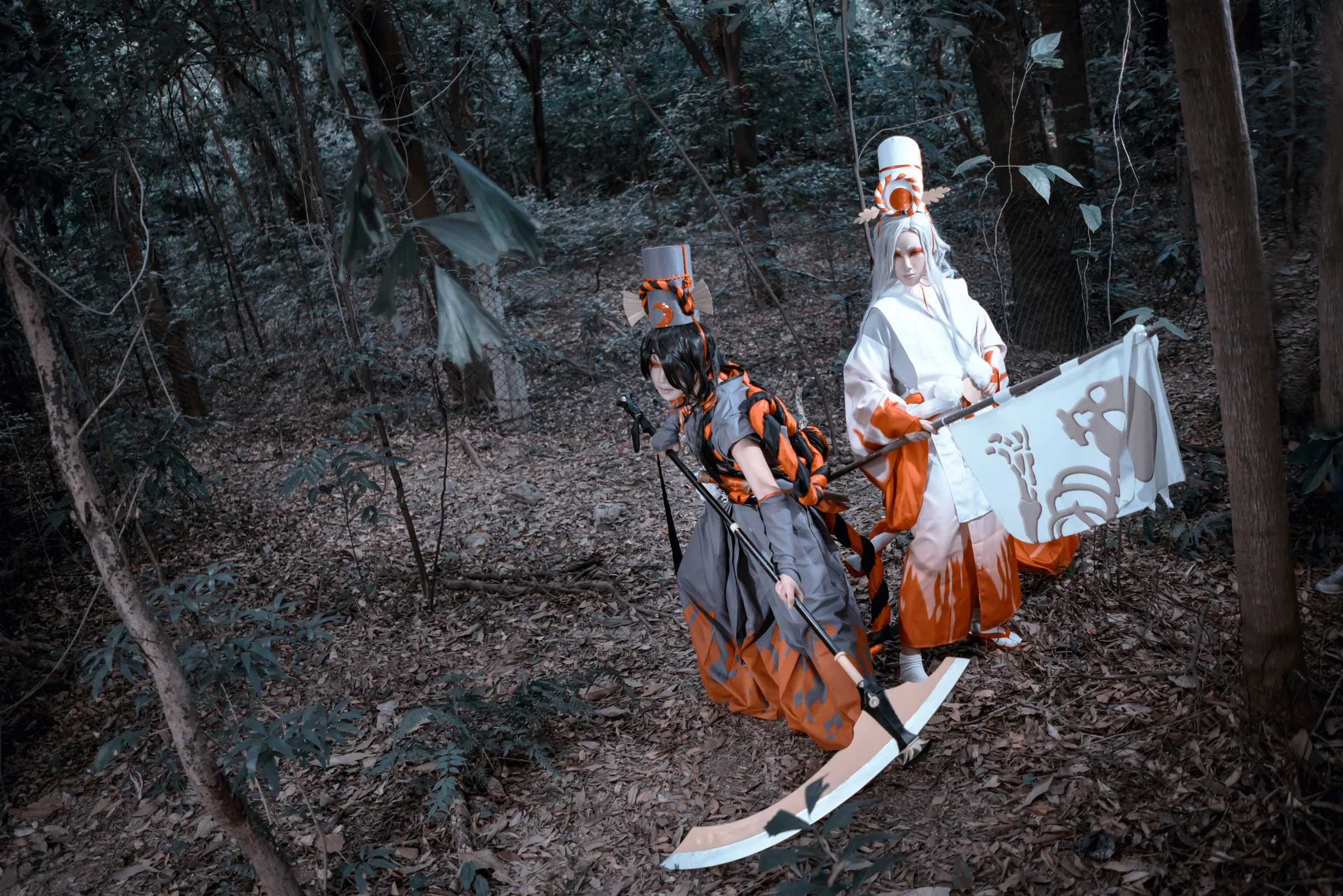 阴阳师鬼使黑白COS写真