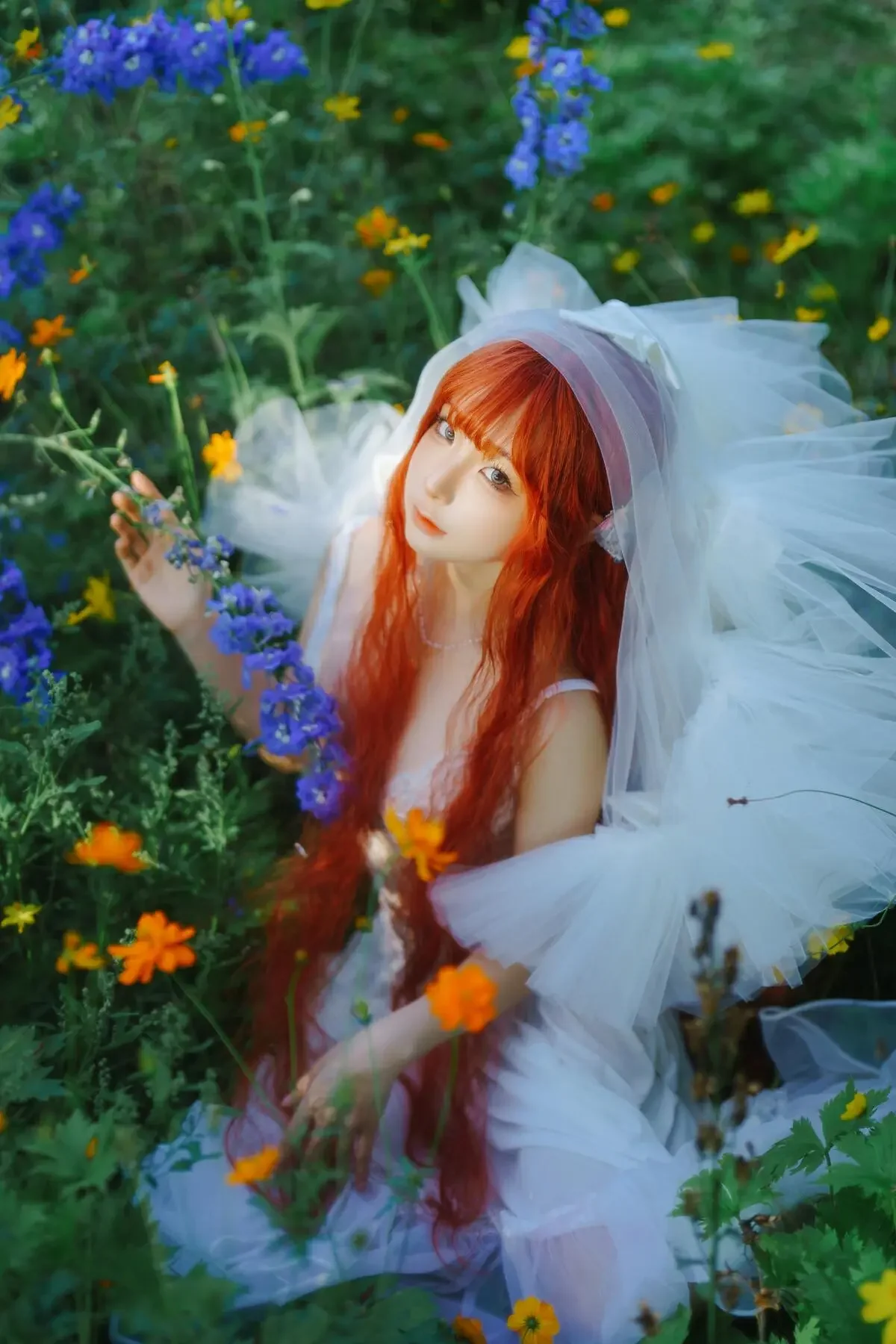 蠢沫沫 – 《花丛婚纱》｜高清图片集