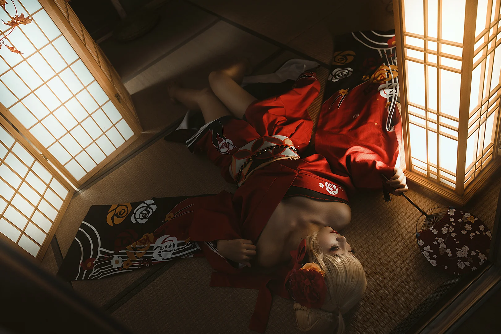 fate/grand order尼禄和服COS写真