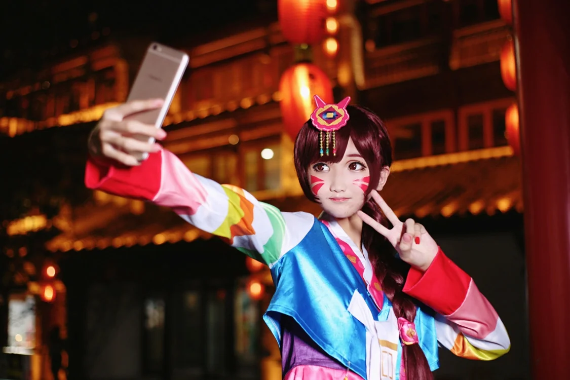 守望先锋旧正dva COS写真